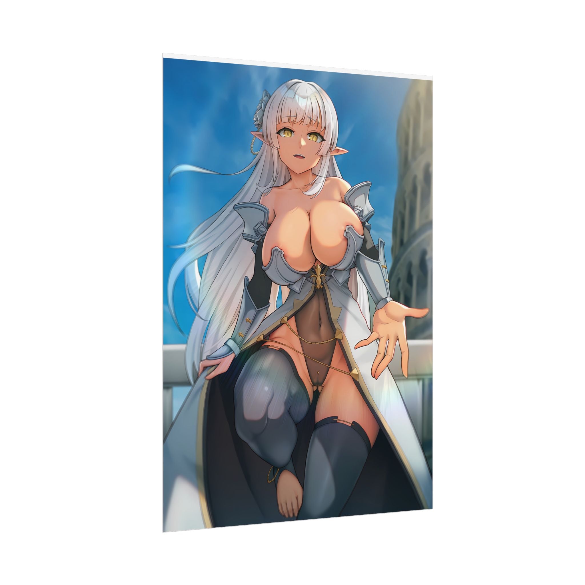 anime-elf-girl-rolled-posters-fantasy-art-print-wall-decor-poster-artwork-bedroom-decoration-gift-for-anime-lovers-anime-post