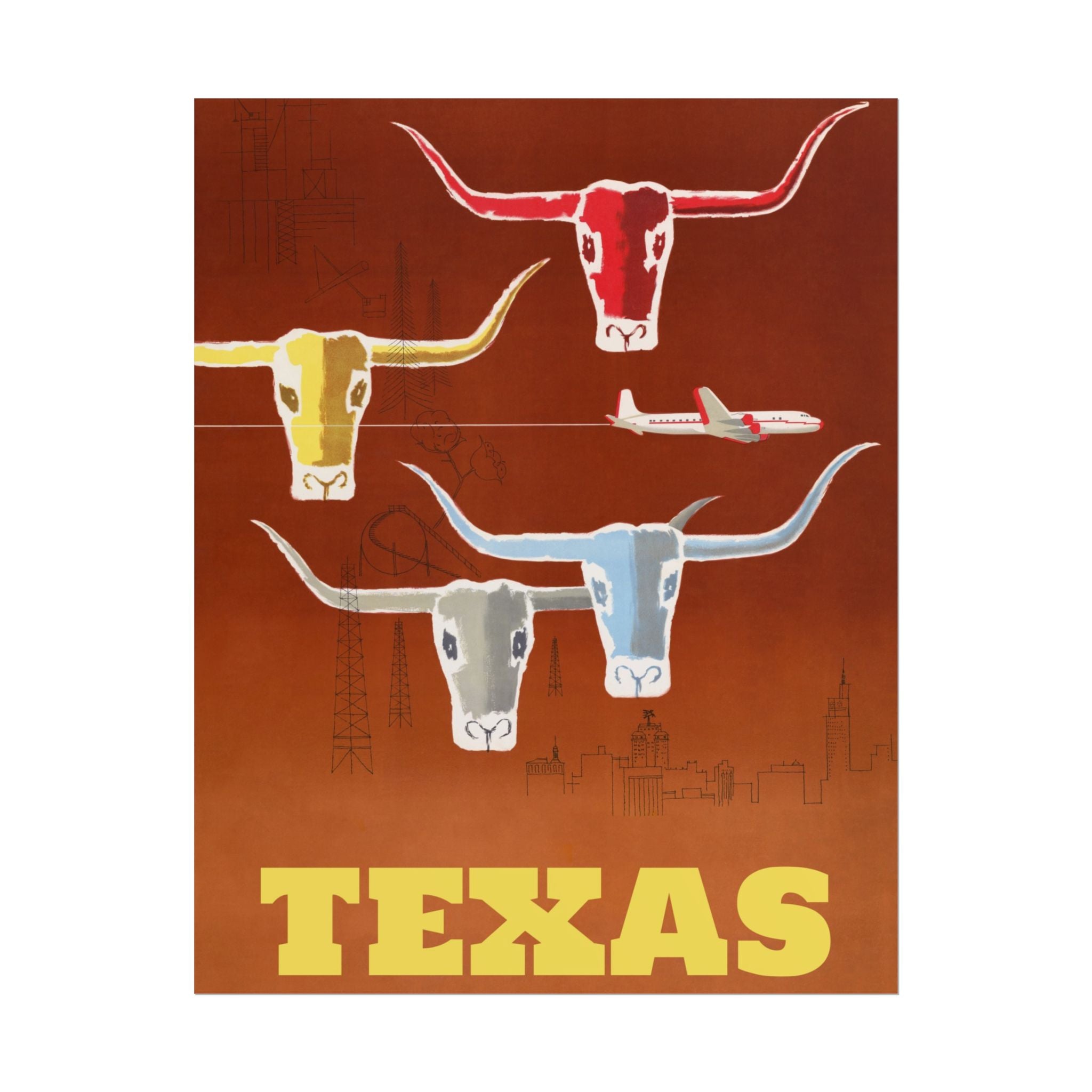 poster-print-texas-travel-wall-art-texas-decor-longhorn-skull-poster-poster-fine-artwork-texas-poster-gift-lone-star-state-so