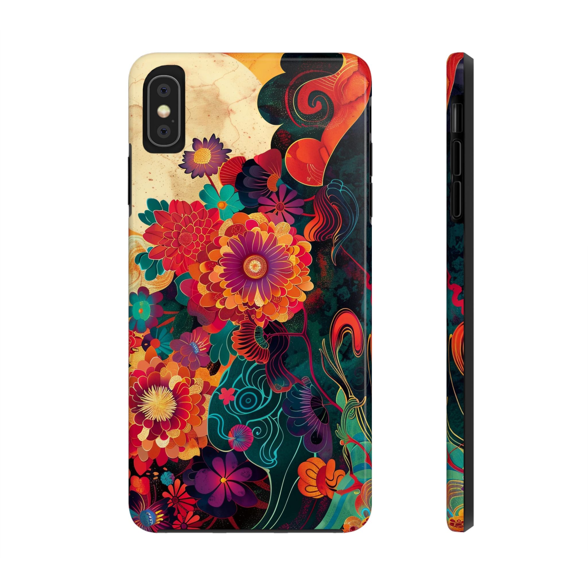 iphone-tough-case-retro-japanese-flowers-floral-phone-cover-vintage-japanese-style-protective-phone-case-asian-floral-design-