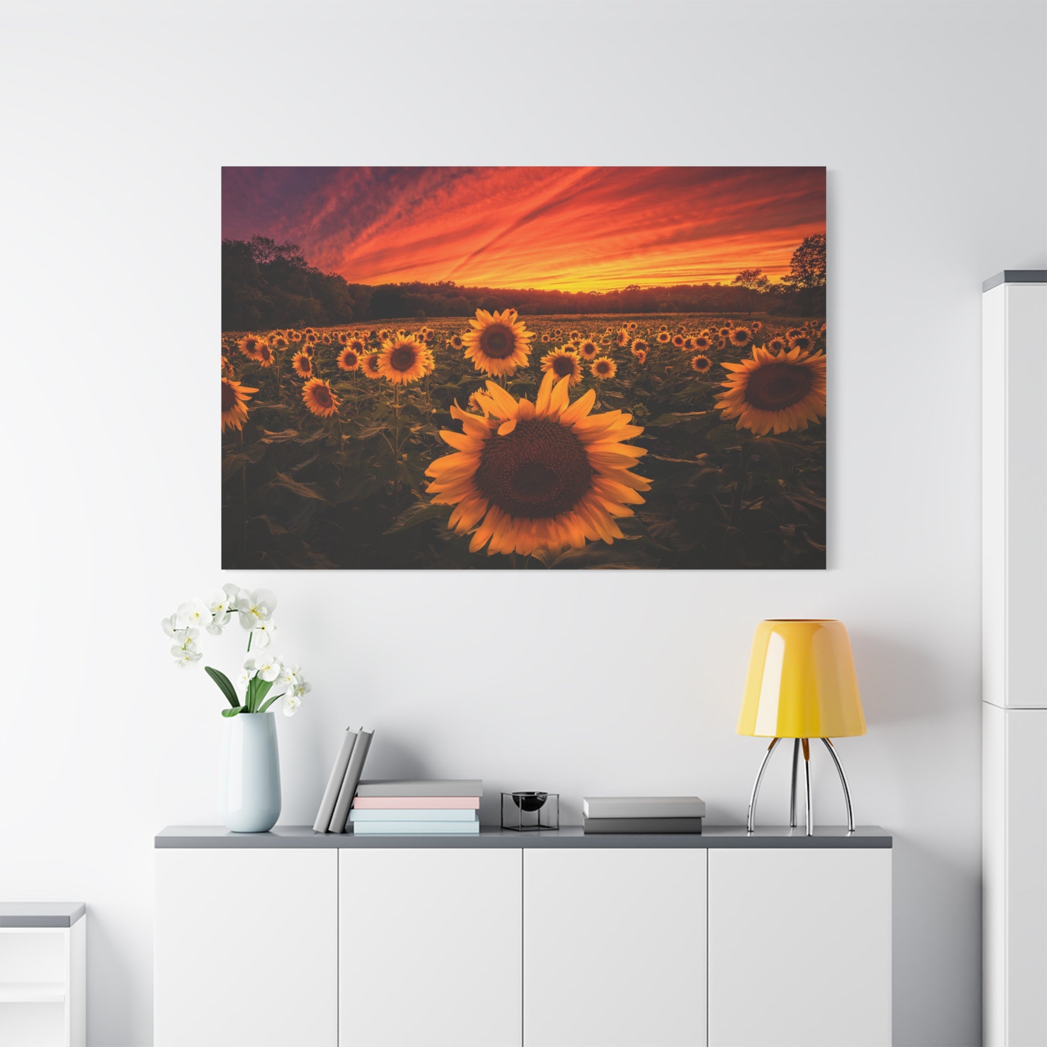 canvas-print-sun-flower-sunset-wall-art-decor-home-decor-nature-art-floral-print-gift-for-nature-lovers-farmhouse-wall-decor