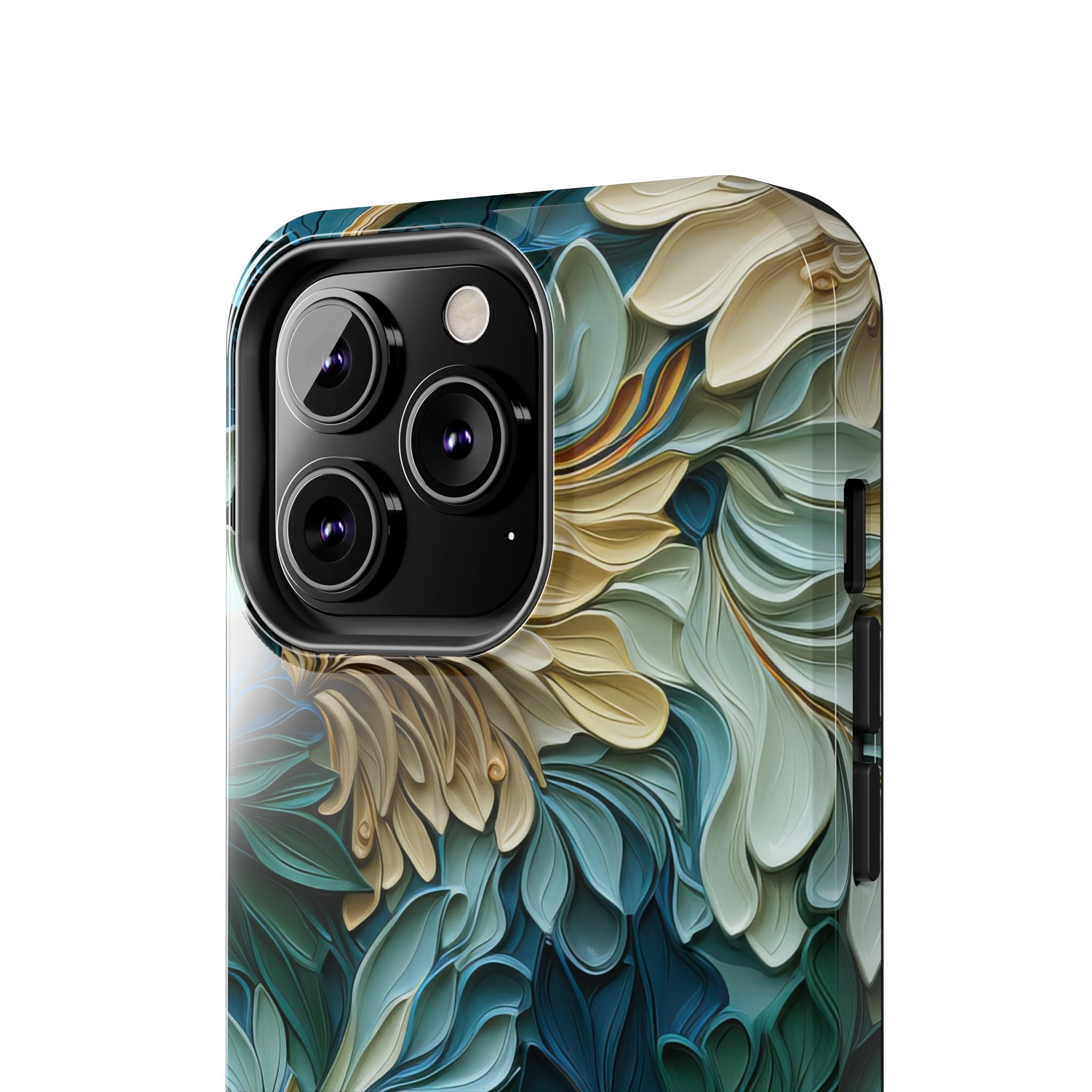 textured-art-nouveau-floral-tough-phone-case-cottagecore-iphone-case-unique-floral-phone-cover-vintage-style-iphone-case-prot
