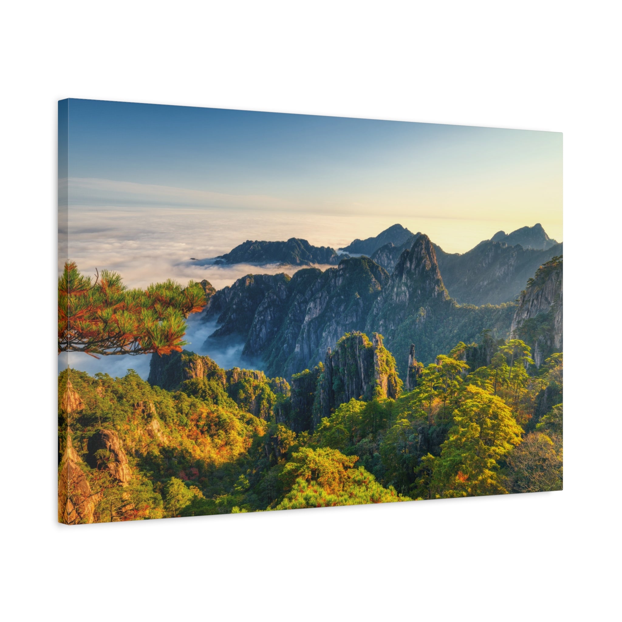 canvas-wall-art-mountain-sunrise-print-mountain-landscape-decor-matte-stretched-forest-scenery-nature-poster-home-office