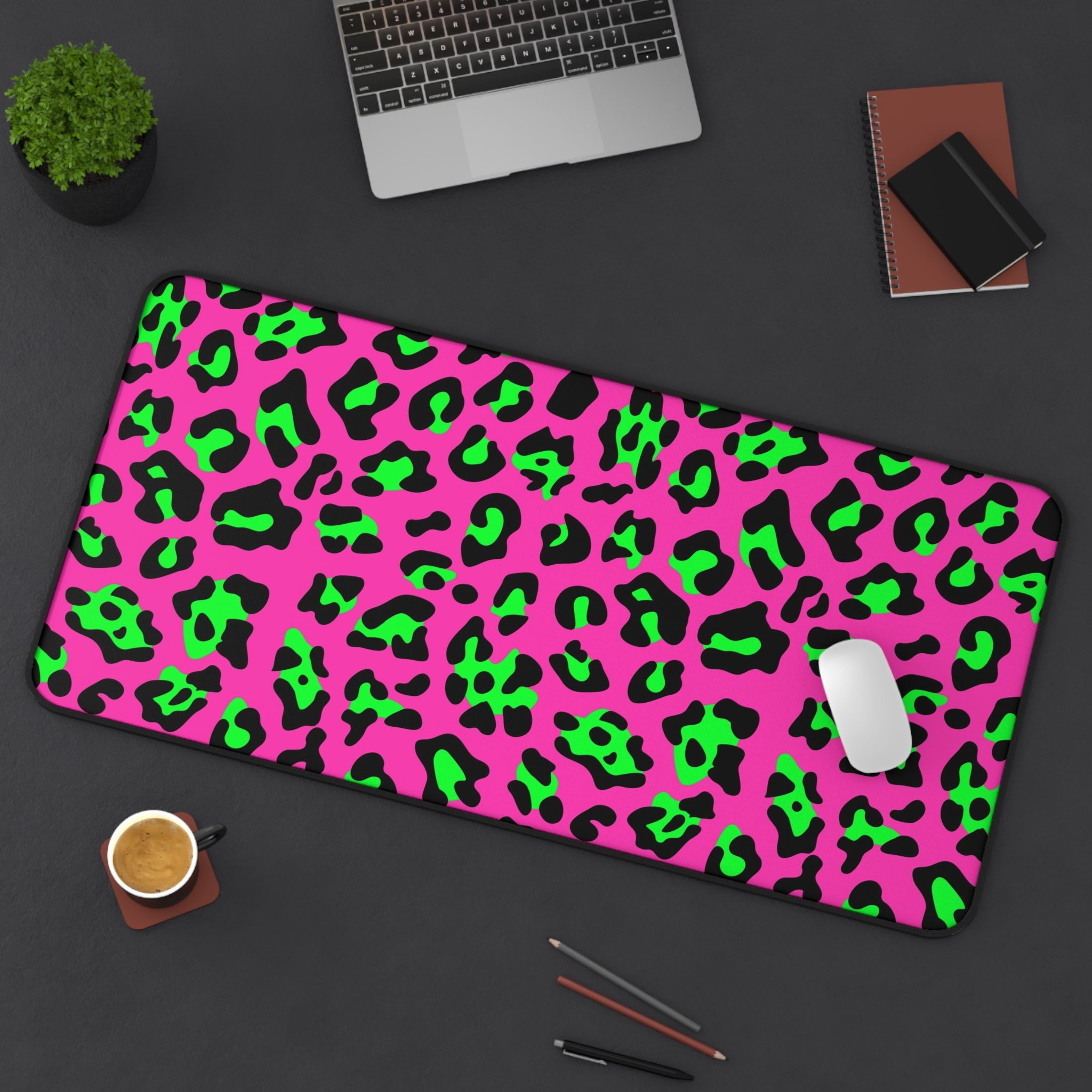 neon-pink-leopard-print-desk-mat-mouse-pad-large-gaming-accessory-large-gaming-desk-pad-mouse-mat
