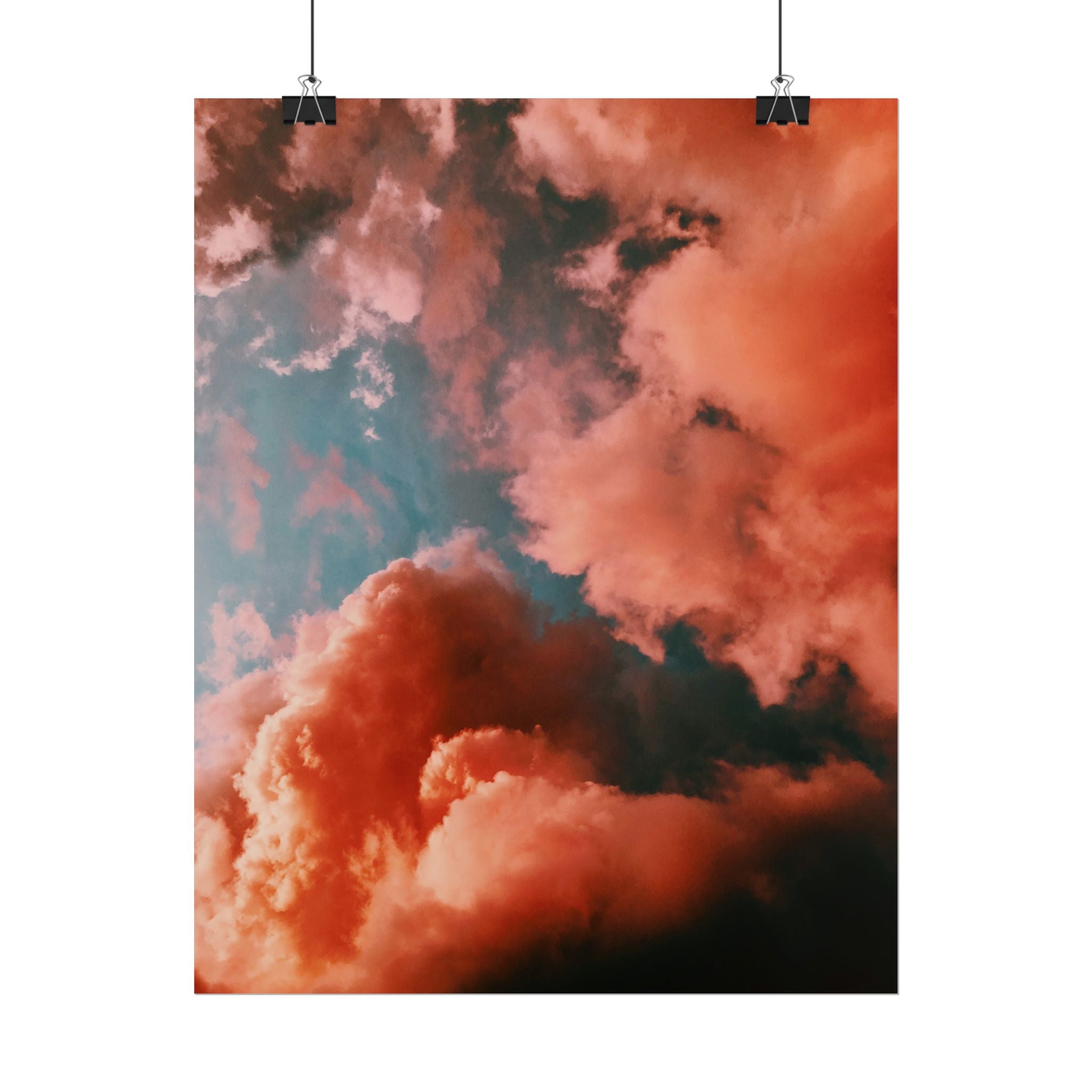pinkish-cloud-sunset-poster-print-pink-wall-art-sunset-artwork-home-wall-decor-room-decoration-wall-hanging