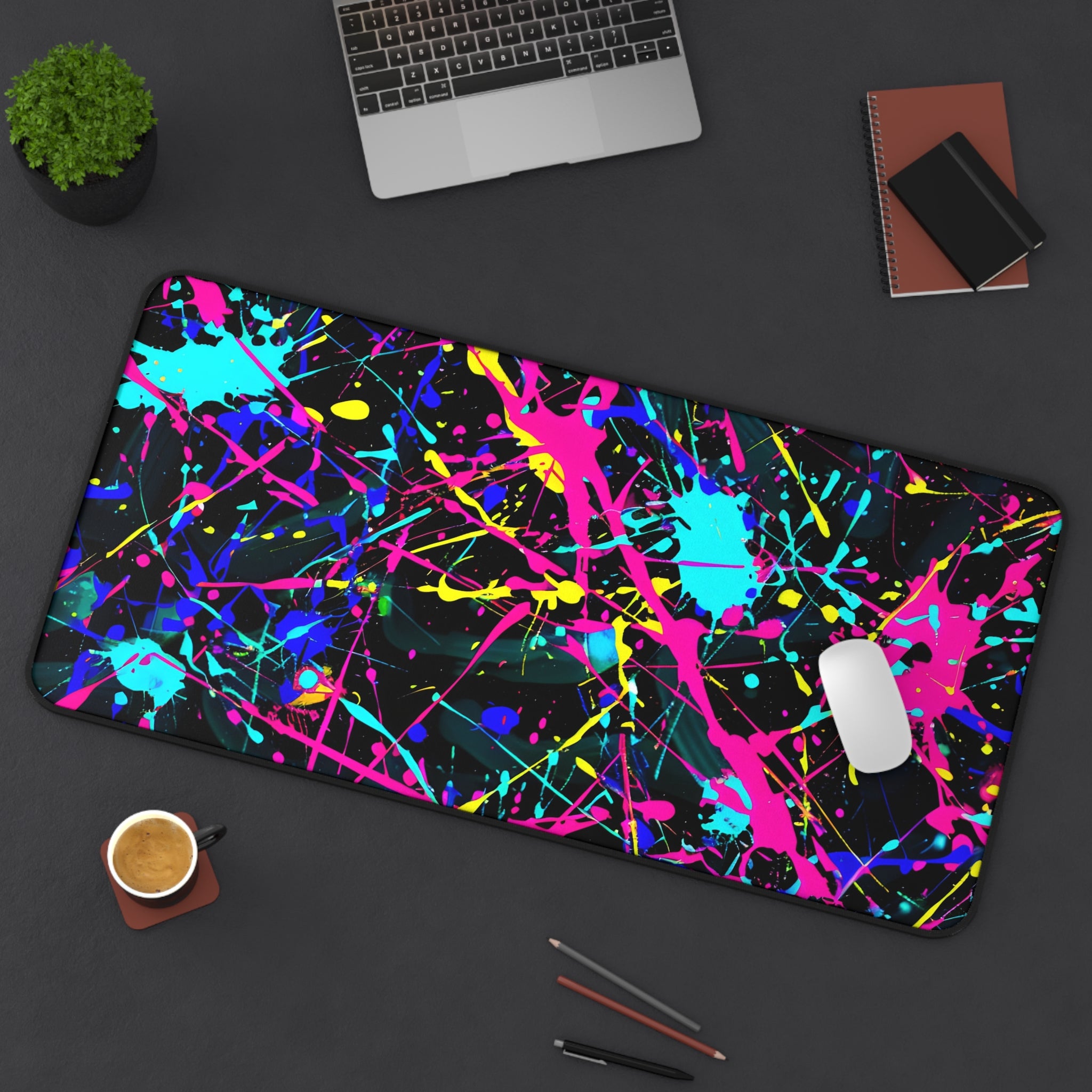 neon-abstract-paint-splatter-desk-mat-colorful-large-gaming-mouse-pad-colorful-work-from-home-desk-accessory-desk-blotter