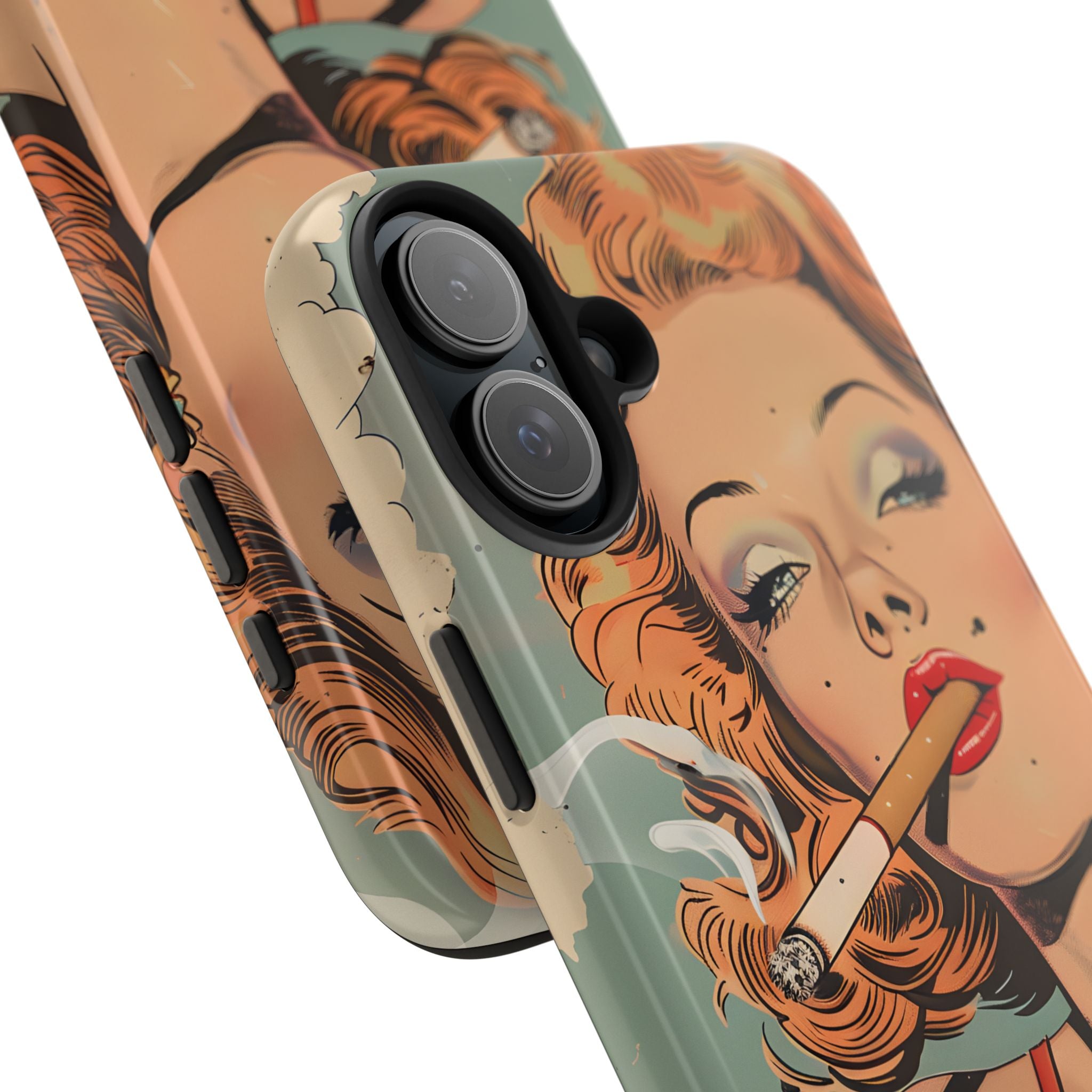 tough-phone-cases-vintage-pin-up-girl-iphone-cover-strong-phone-protector-retro-pinup-design-protective-smartphone-case