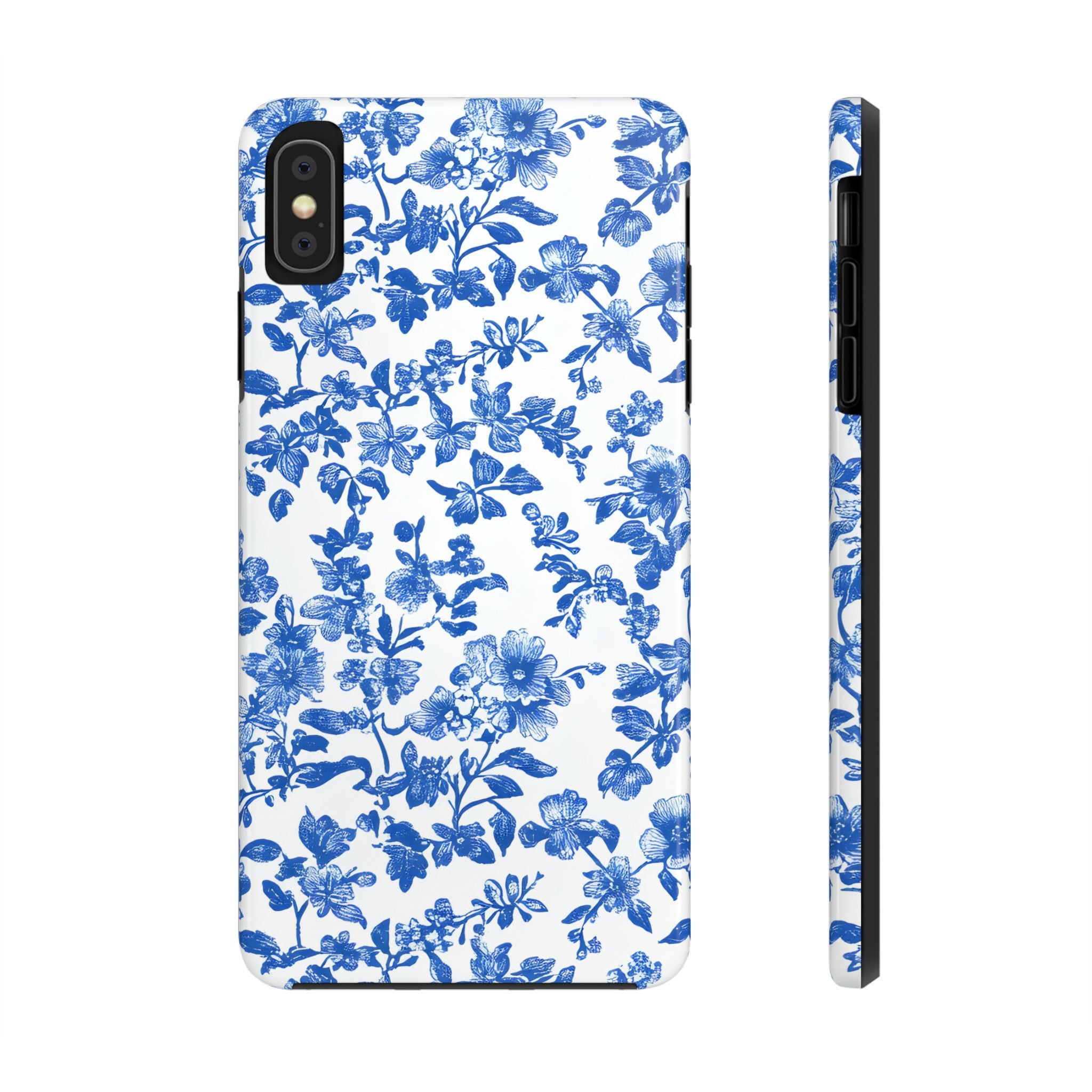 french-toile-floral-tough-iphone-case-blue-iphone-cover-protective-iphone-case-hard-shell-iphone-case-vintage-design-phone-ca