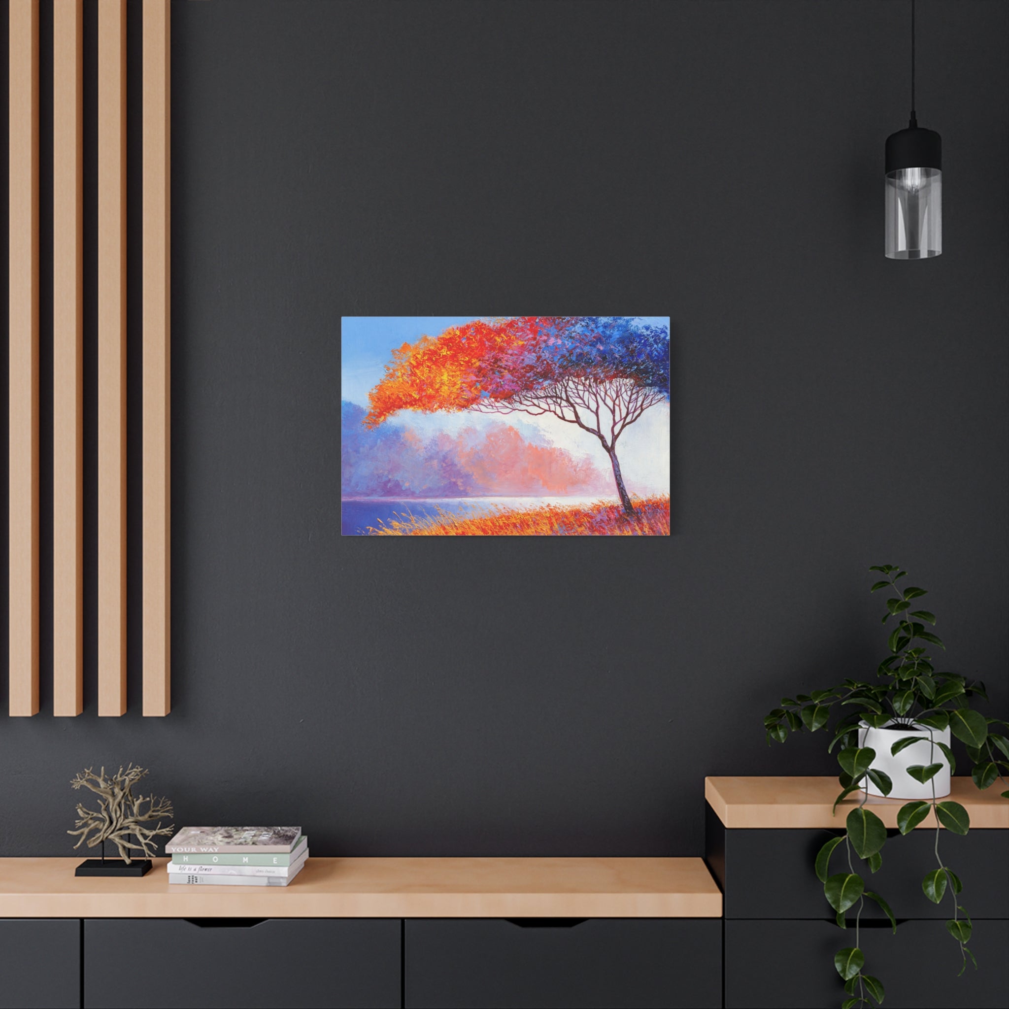 canvas-wall-art-fall-floral-brush-effect-tree-print-stretched-matte-canvas-home-decor-autumn-decor-gift-for-nature-lovers