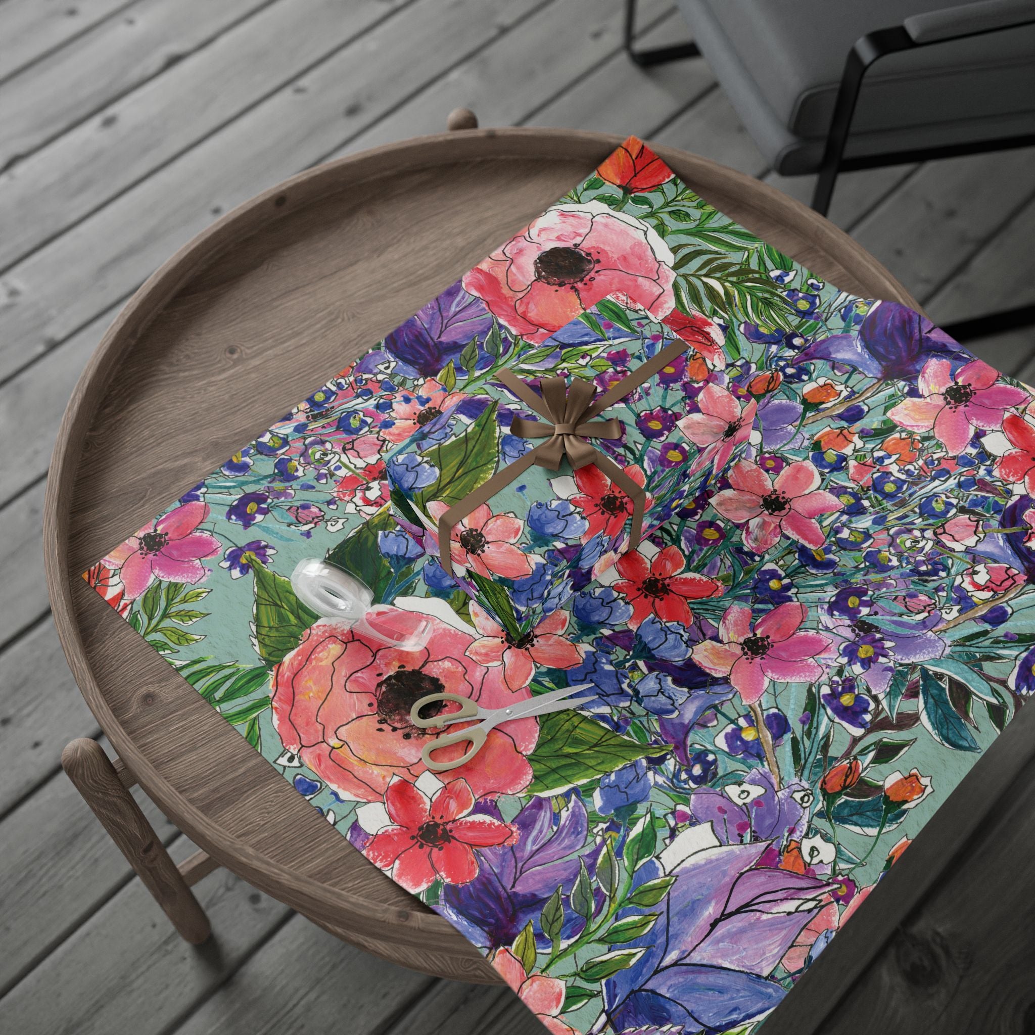 floral-wrapping-papers-pink-purple-oil-painting-gift-wrap-holiday-present-packaging-birthday-party-decor-craft-supplies-weddi