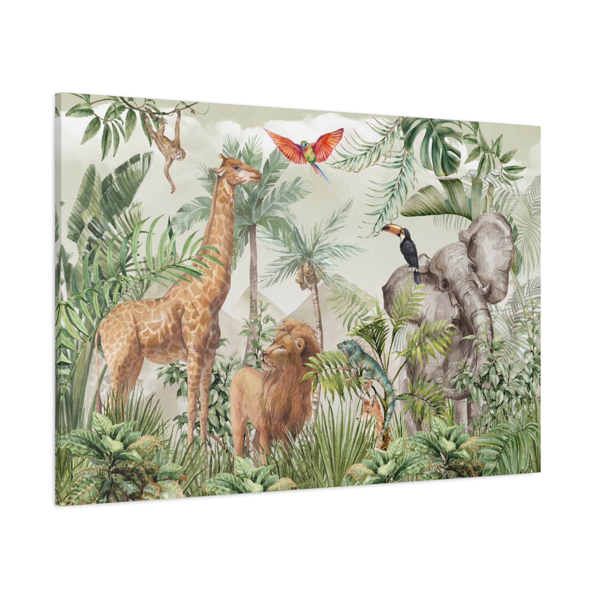 canvas-wall-art-jungle-safari-nursery-decor-safari-print-nursery-art-woodland-nursery-decoration-baby-nursery-safari-prints