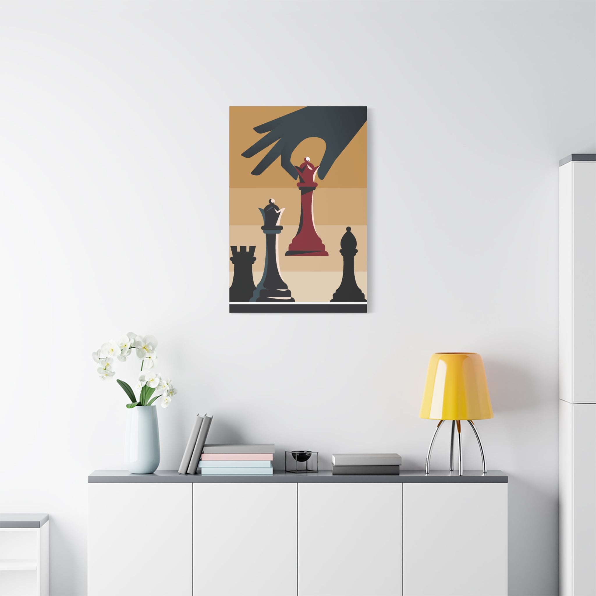 chess-queen-matte-canvas-print-home-decor-for-chess-lovers-stretched-wall-art-chess-player-gift-game-room-decoration-chess-ar