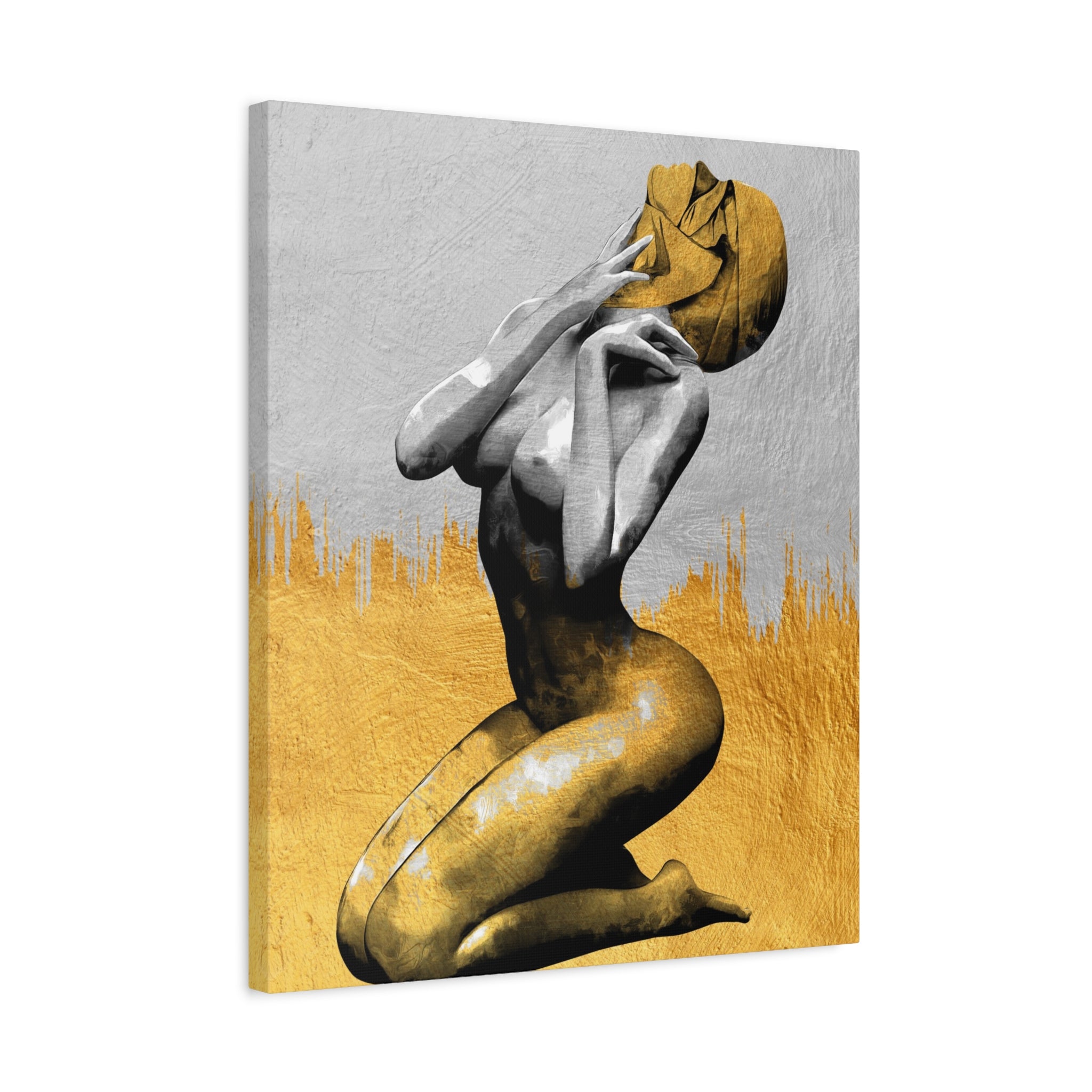 canvas-print-modern-art-nude-art-golden-decor-stretched-matte-canvas-wall-art-for-living-room-alternative-art-print-artwork