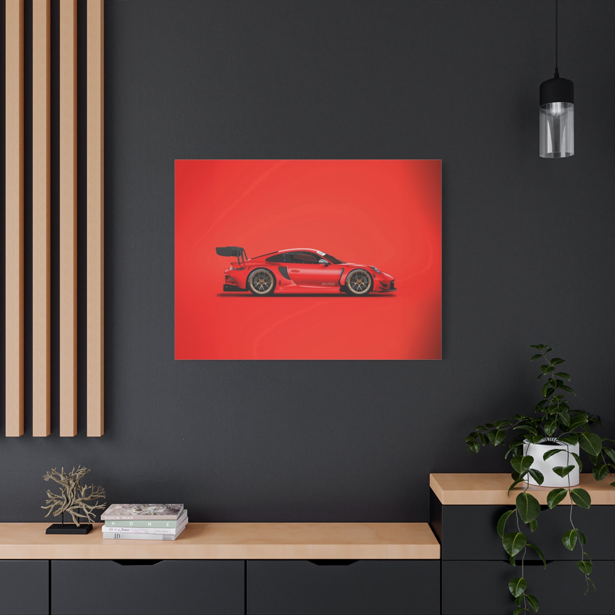 canvas-print-wall-art-porsche-911-red-gt3r-red-supercar-poster-matte-canvas-decor-stretched-large-canvas-wall-art-hypercars-1