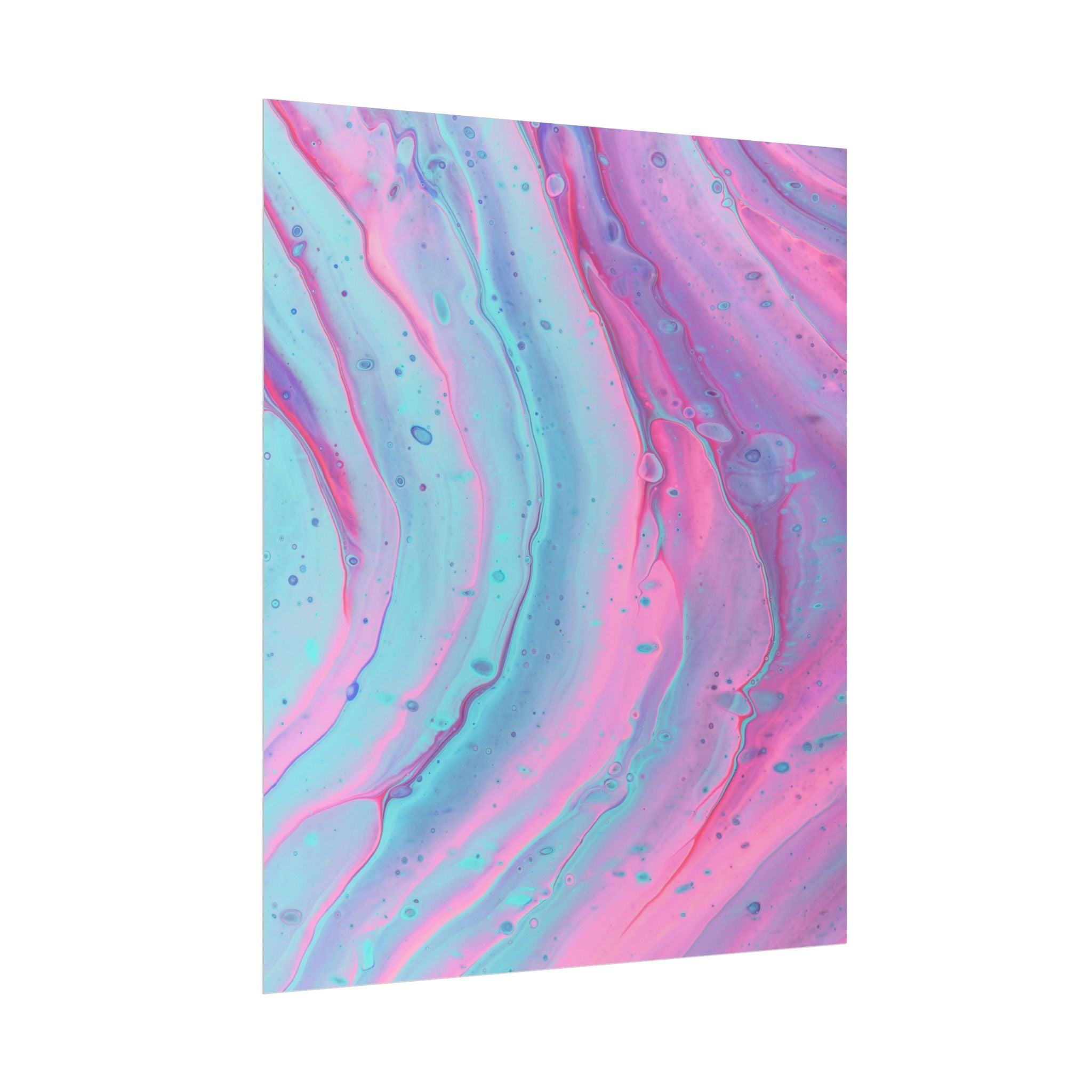 Blue Pink Abstract Minimalist Poster Print, Blue Pink Decor, Pink Blue Canvas Wall Art, Modern Home Decor, Living Room Wall Art