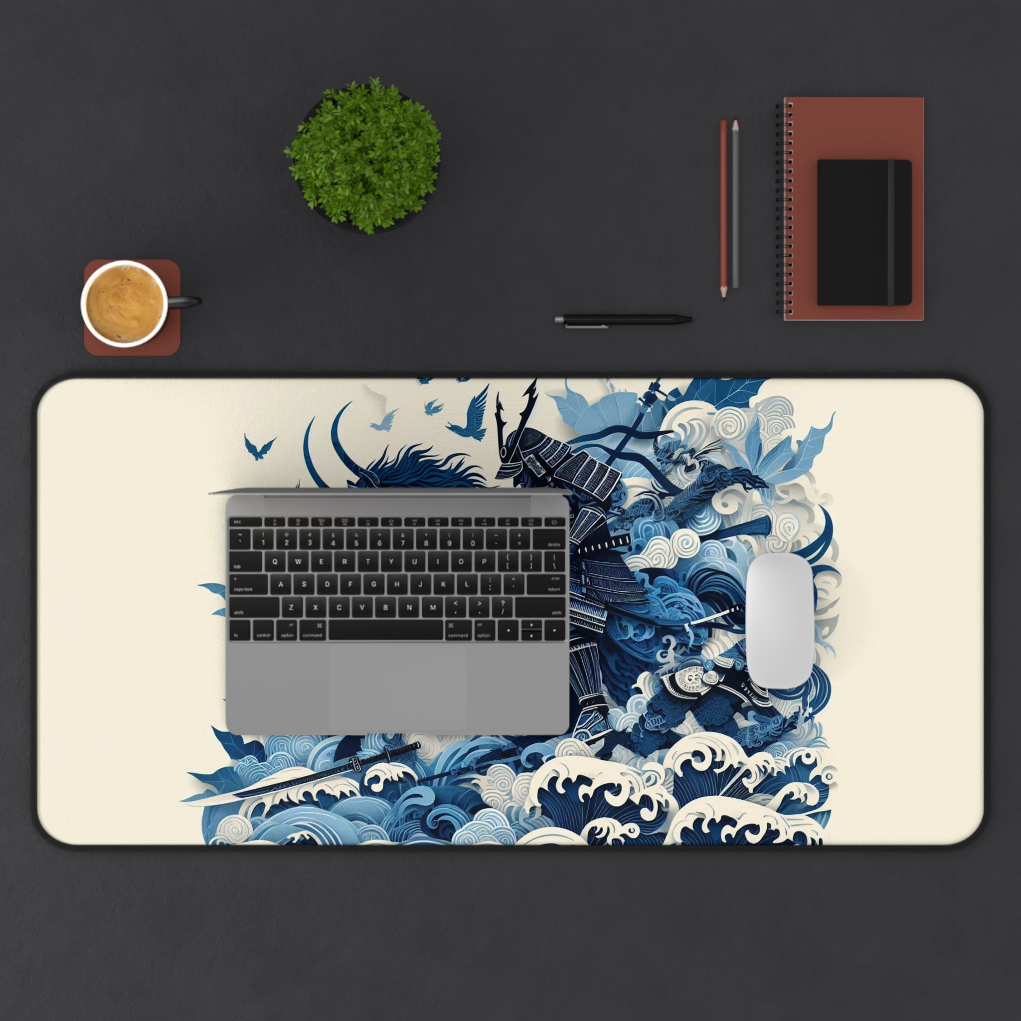anime-ink-drawing-samurai-warrior-mouse-pad-japanese-katana-samurai-warrior-desk-mat-japanese-anime-samurai-desk-pad