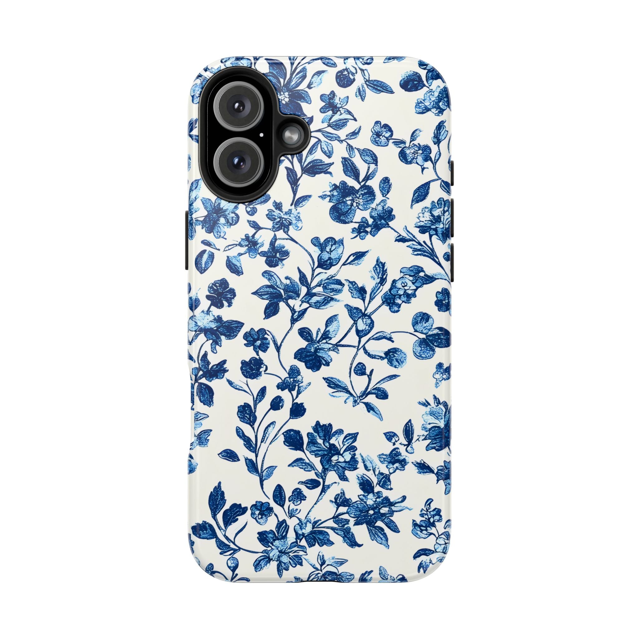 french-toile-floral-tough-phone-case-blue-phone-cover-protective-iphone-case-hard-shell-cellphone-case-vintage-design-phone-c
