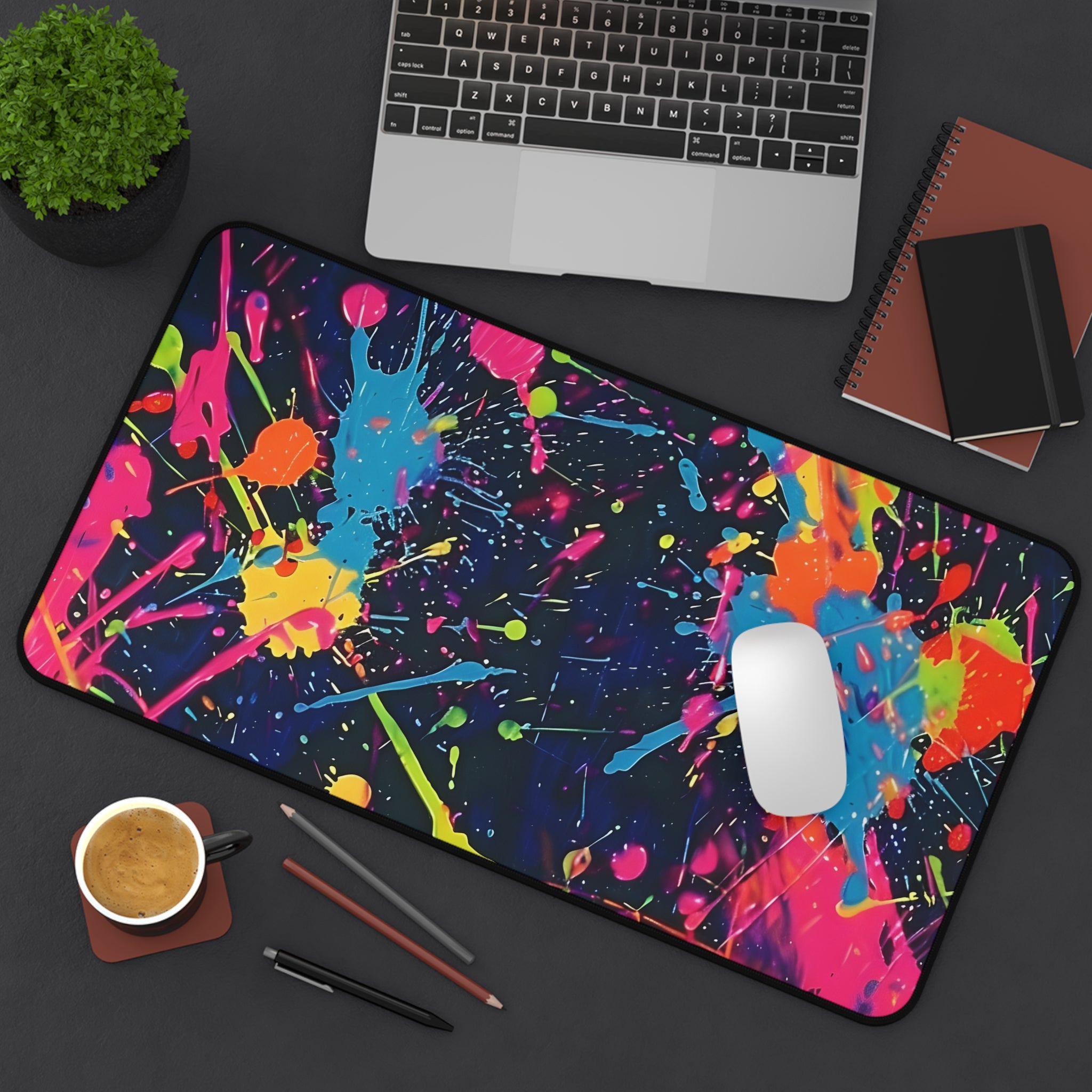 neon-abstract-paint-splatter-desk-mat-colorful-large-gaming-mouse-pad-colorful-work-from-home-desk-accessory-desk-pad