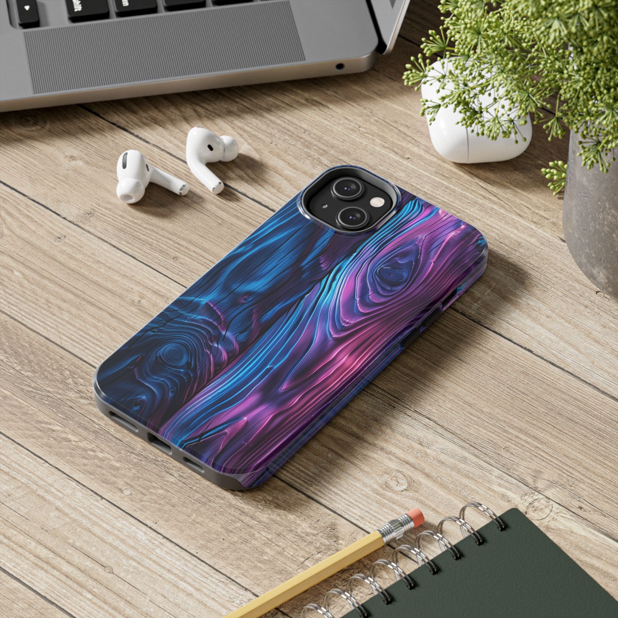 disco-neon-tough-iphone-cases-wood-grain-texture-iphone-case-cover-protective-iphone-shell-unique-iphone-accessories-iphone-1