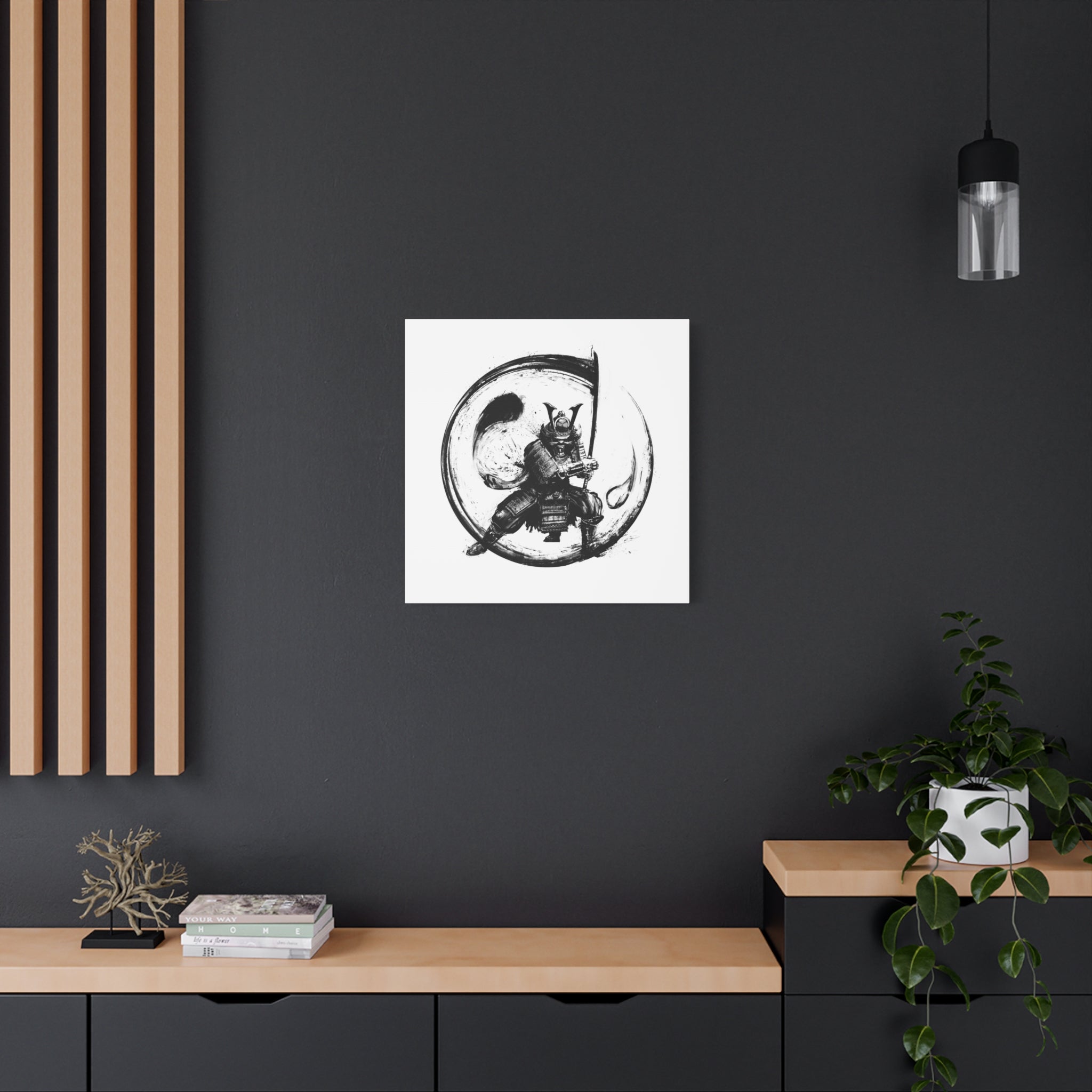 canvas-wall-art-japanese-samurai-ying-yang-katana-oni-mask-black-and-white-home-decor-zen-wall-hanging-asian-art-samurai-swor
