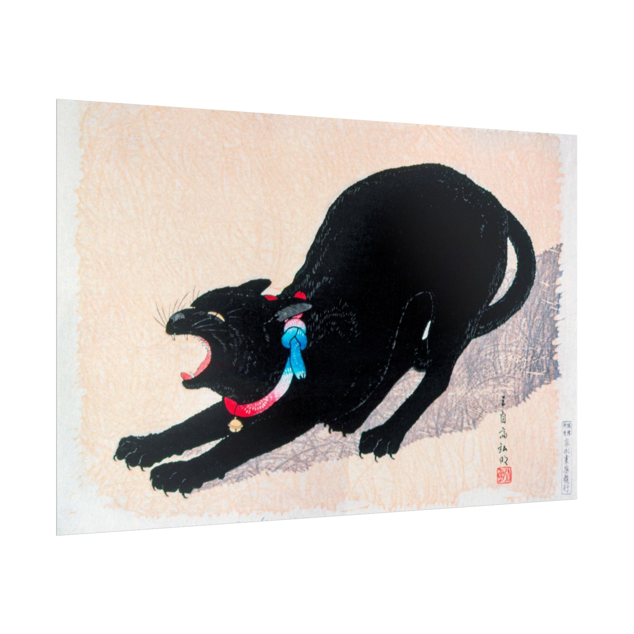 black-cat-hissing-by-hiroaki-takahashi-poster-print-classic-japanese-wall-art-living-room-decor-japandi-art-home-wall-decor