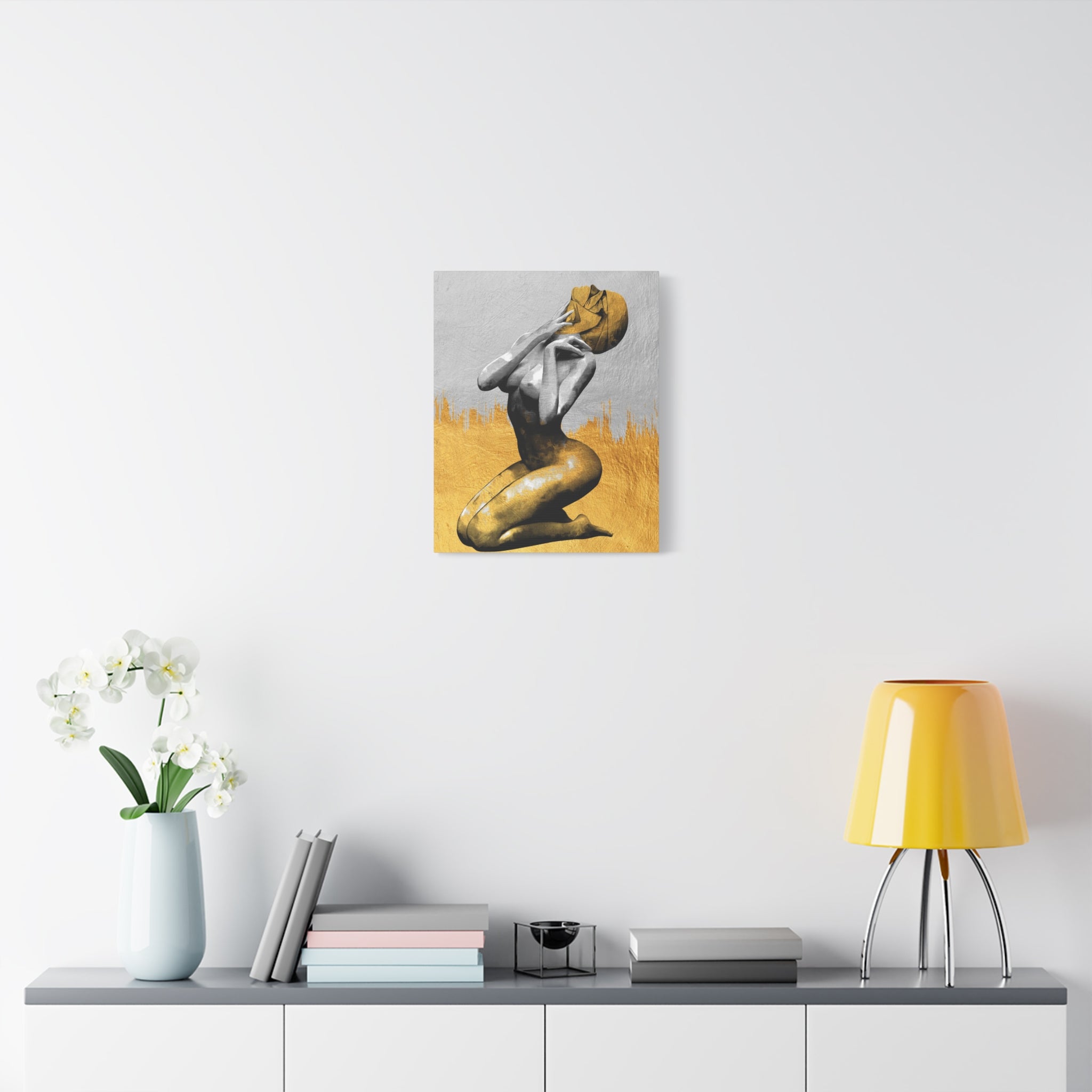 canvas-print-modern-art-nude-art-golden-decor-stretched-matte-canvas-wall-art-for-living-room-alternative-art-print-artwork