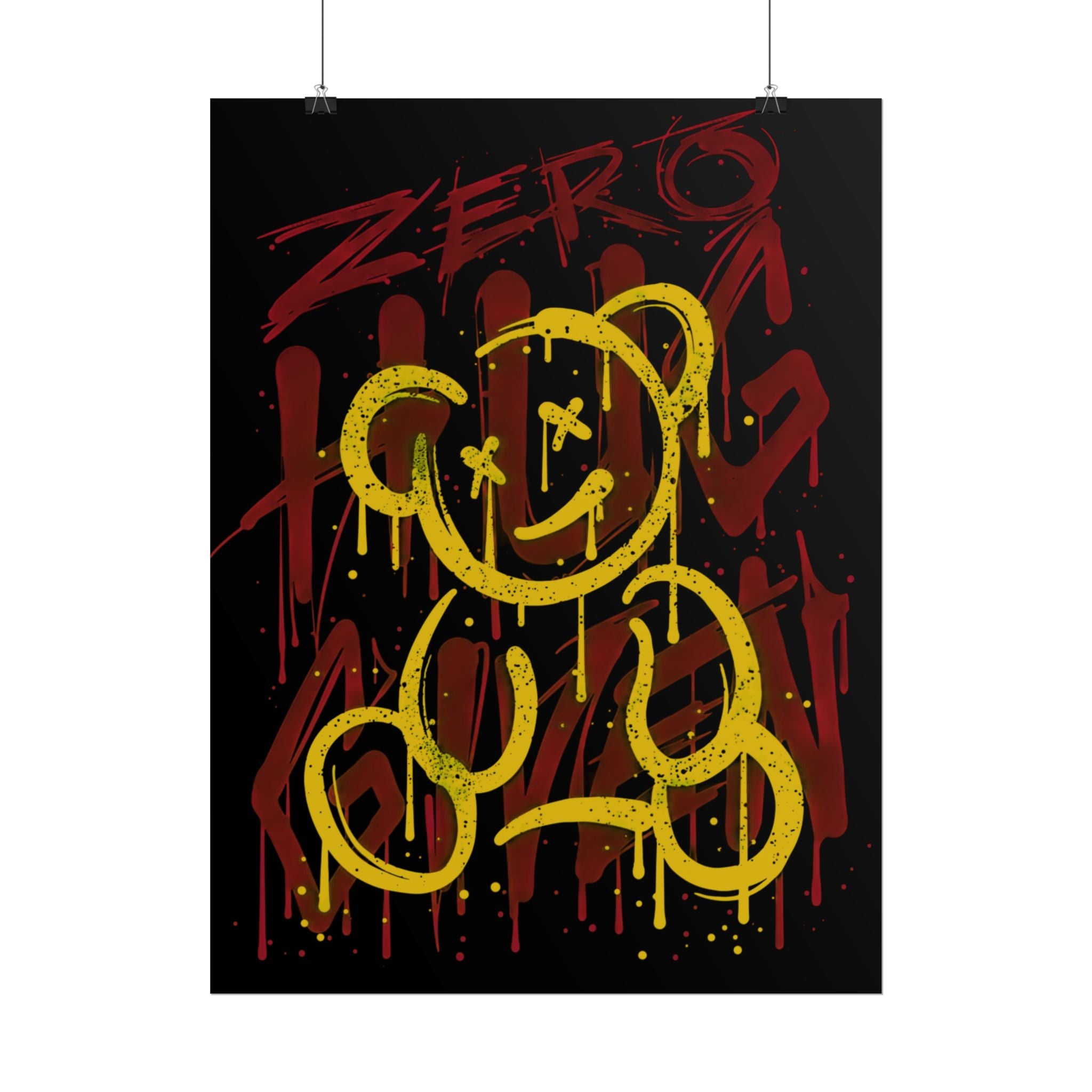zero-hug-given-poster-print-teddy-bear-print-graffiti-wall-art-fun-wall-art-moody-wall-art-emotional-wall-decor