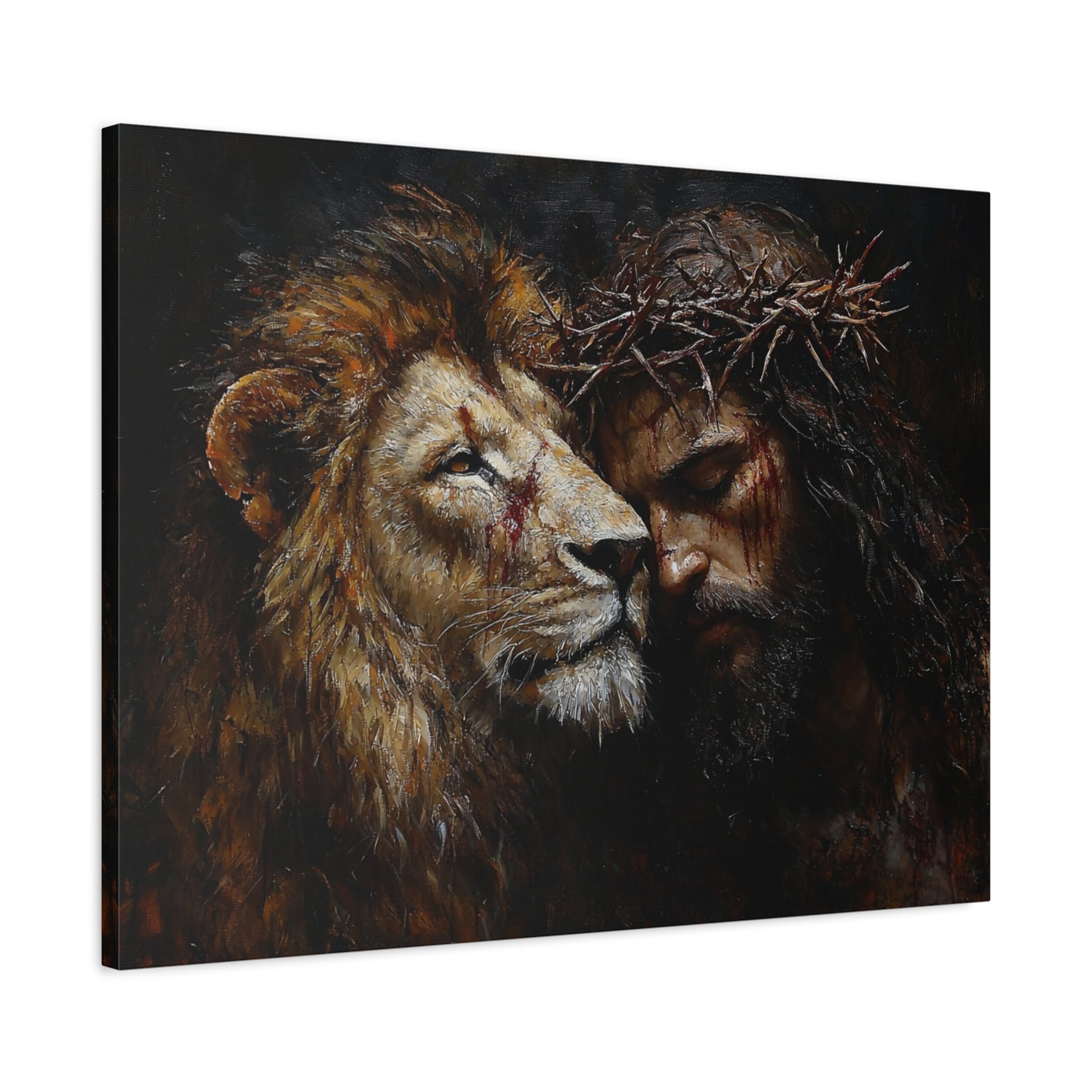 canvas-print-jesus-and-lion-wall-art-christian-home-decor-religious-wall-hanging-inspirational-artwork-gift-for-him-biblical-