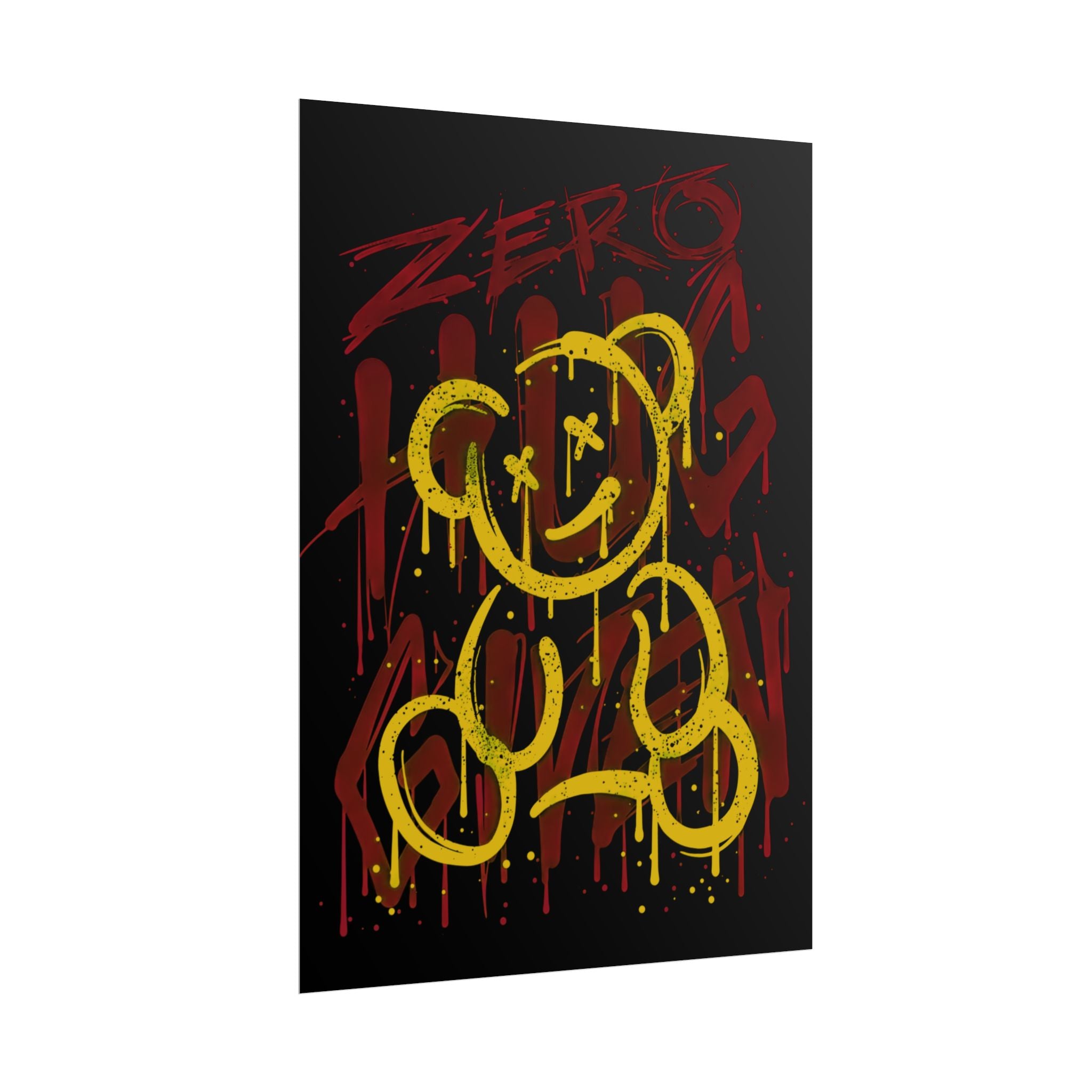 zero-hug-given-poster-print-teddy-bear-print-graffiti-wall-art-fun-wall-art-moody-wall-art-emotional-wall-decor