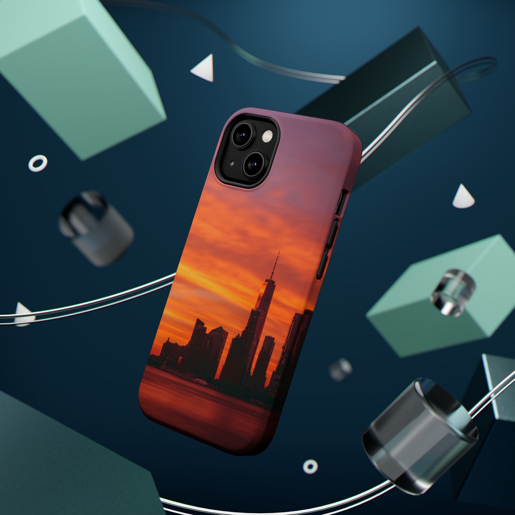 sunset-nyc-cityscape-magnetic-tough-case-durable-phone-protector-new-york-tough-case-gift-for-photographers-urban-aesthetic