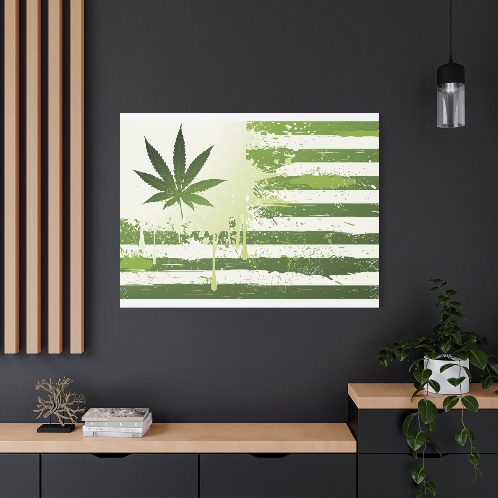 canvas-print-marijuana-republic-weed-mary-jane-funny-home-decor-wall-art-stretched-matte-wall-hanging-decorative-weed-art-mar