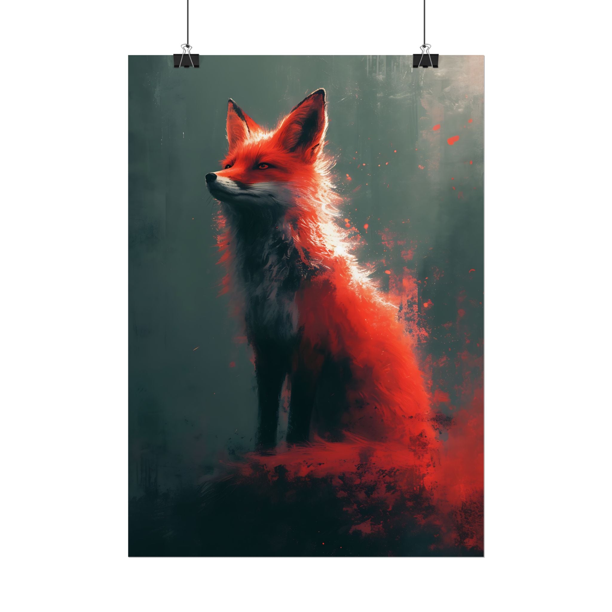 fantasy-red-fox-poster-print-rolled-posters-wall-art-animal-lover-gift-unique-home-decor-wildlife-art-print-fox-lover-birthda