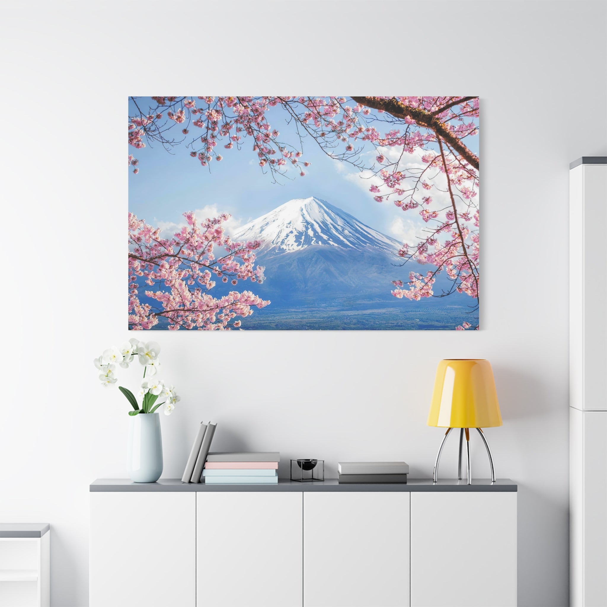 canvas-print-mount-fuji-cherry-blossom-wall-art-scenery-winter-sakura-flower-decor-stretched-matte-japanese-landscape-home-de
