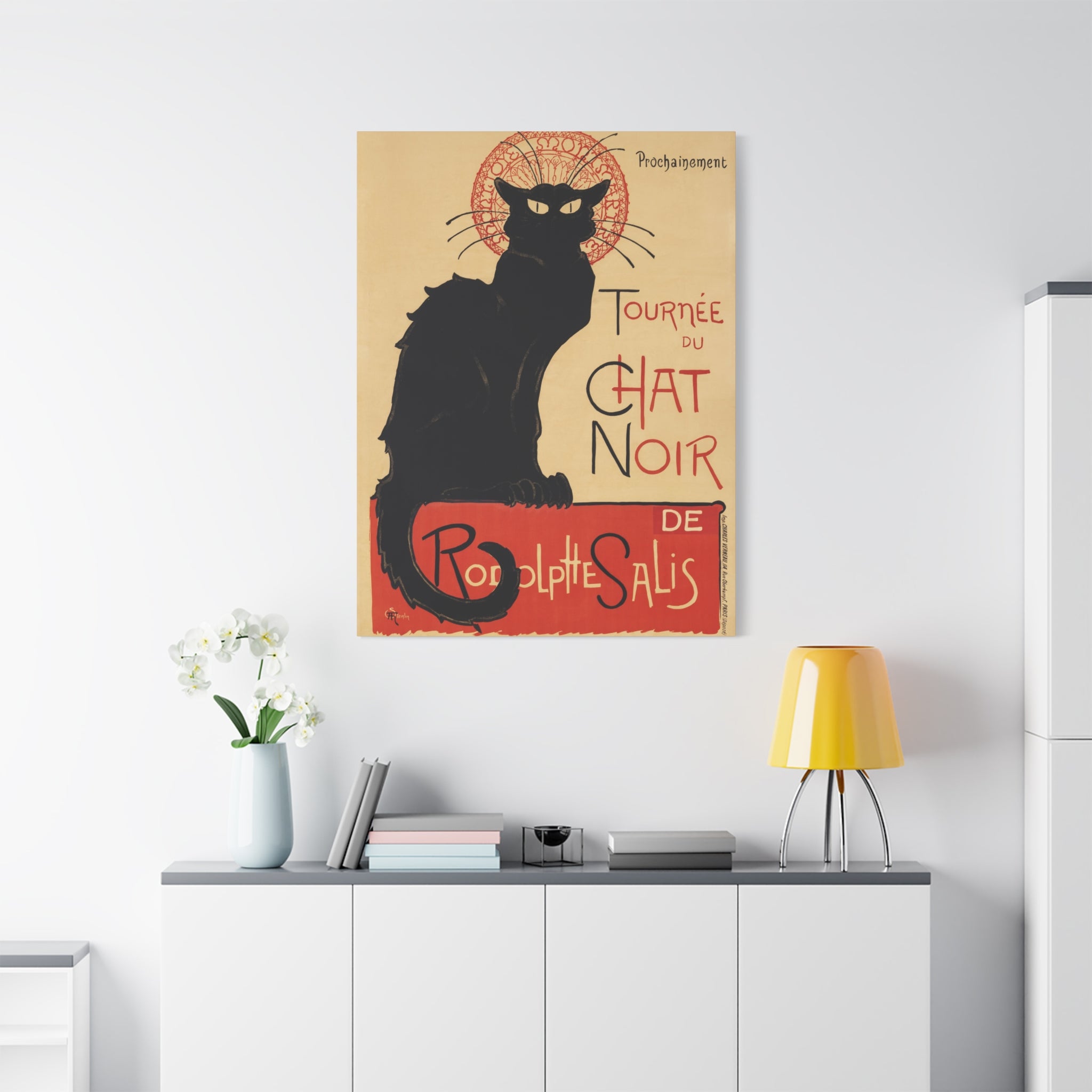 canvas-print-tournee-du-chat-noir-wall-art-matte-canvas-stretched-home-decor-living-room-theophile-steinlen-art-cat