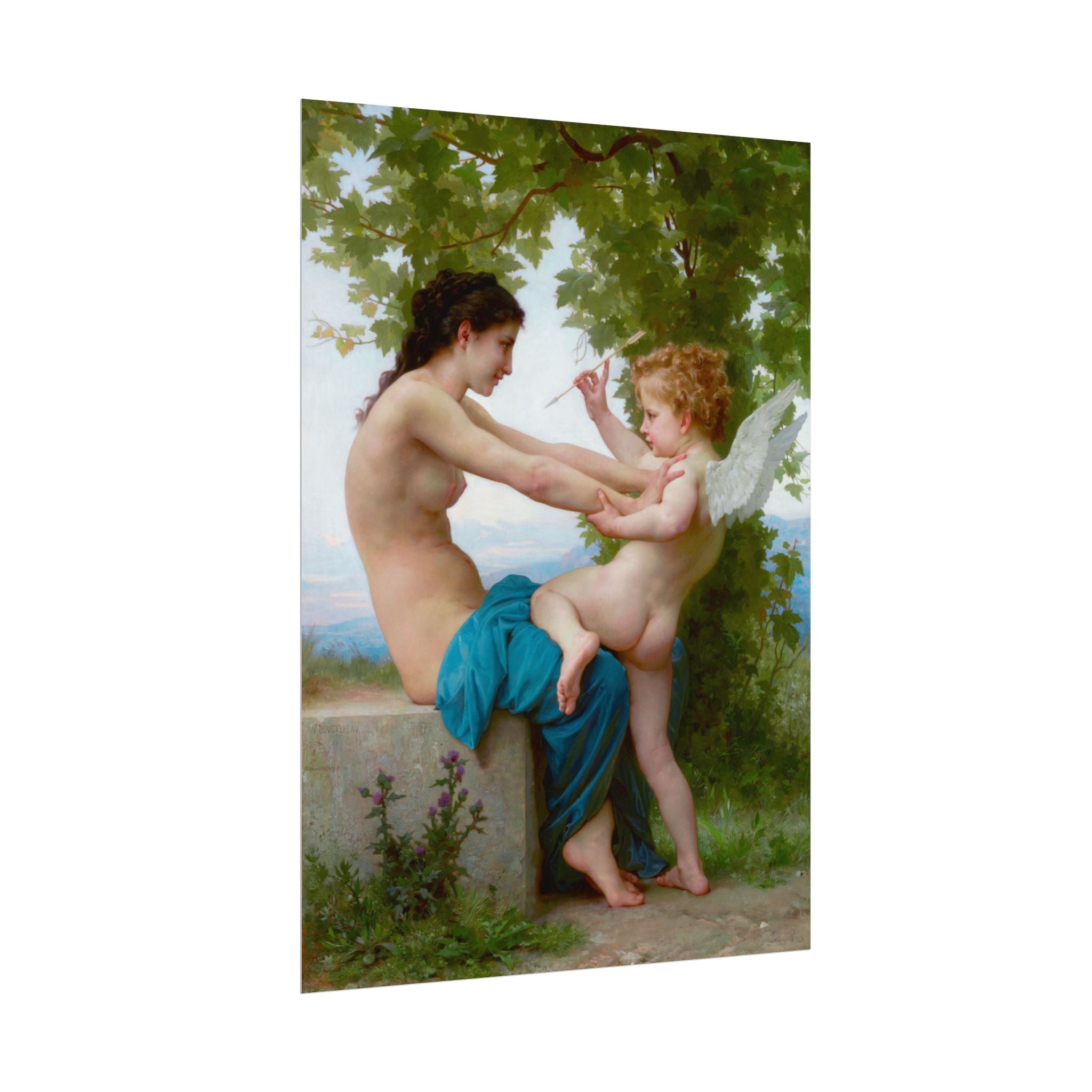 poster-print-girl-defending-herself-against-eros-bouguereau-living-room-decor-love-wall-art-eros-poster-art-romantic-painting