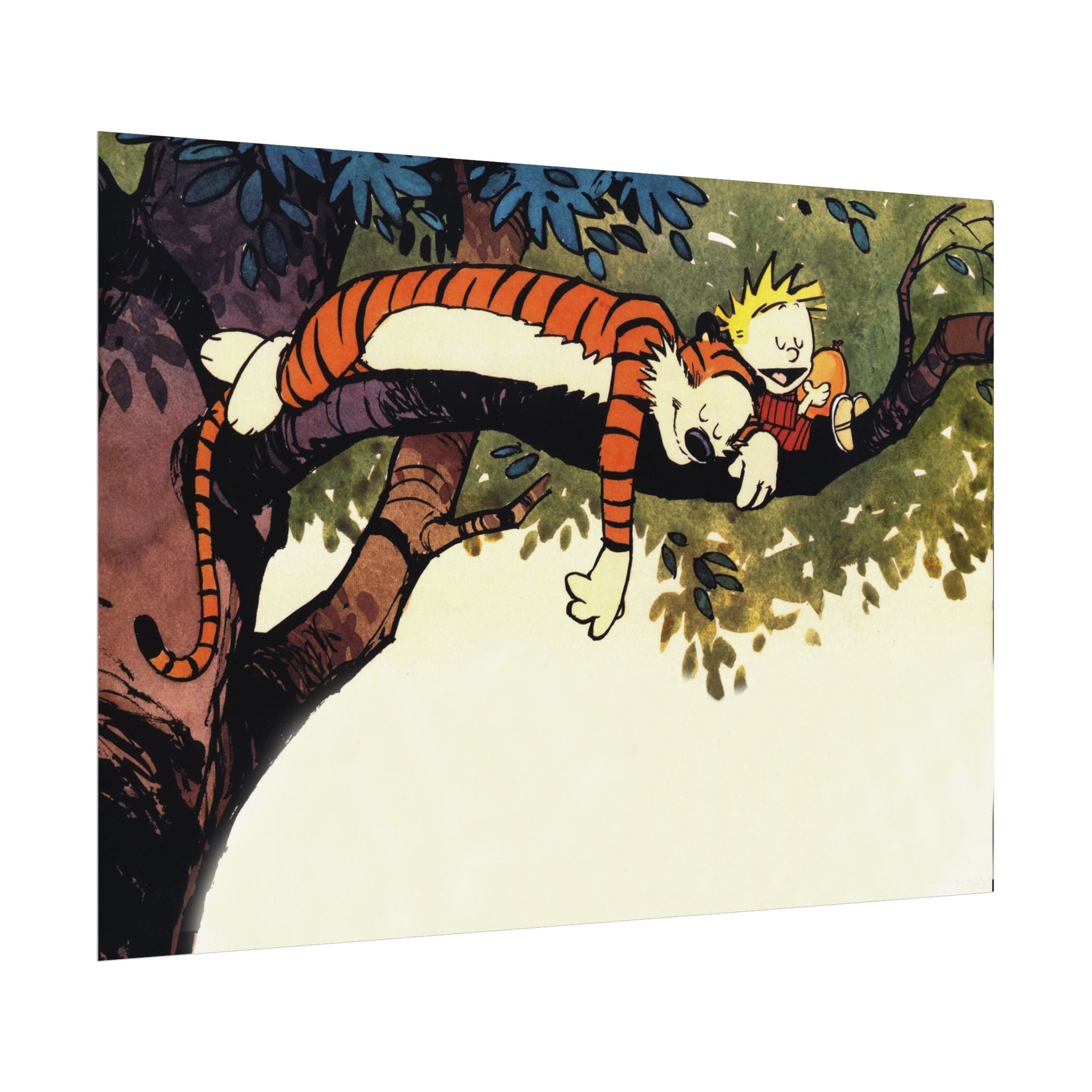 Calvin and Hobbes Poster Wall Art - Nostalgic Cartoon Wall Decor - Unique Birthday Gift for Fans - Timeless Comic Book Art