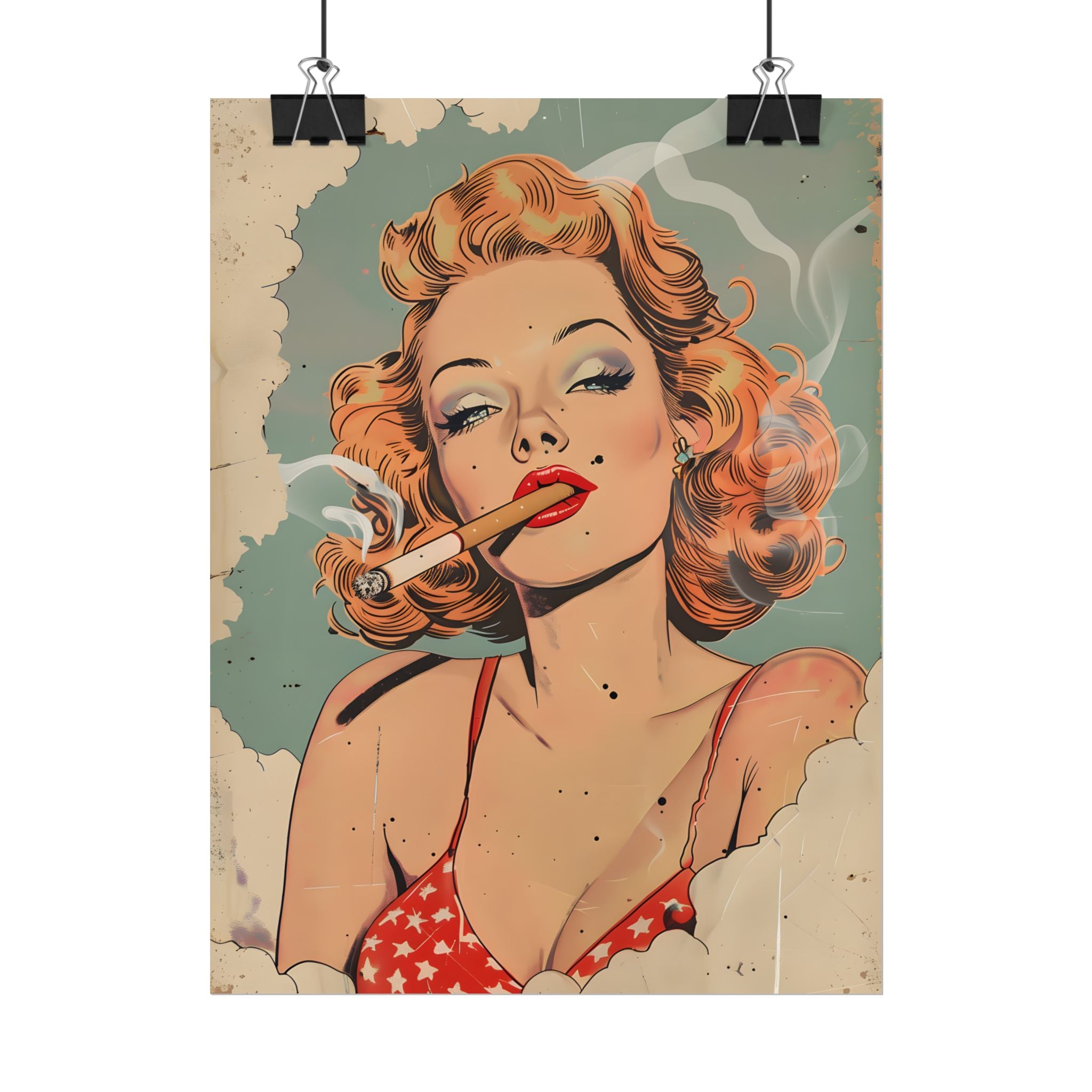 vintage-pin-up-girl-poster-print-girl-smoking-cigarette-wall-art-retro-pinup-poster-pin-up-illustration-home-decor-wall-hangi
