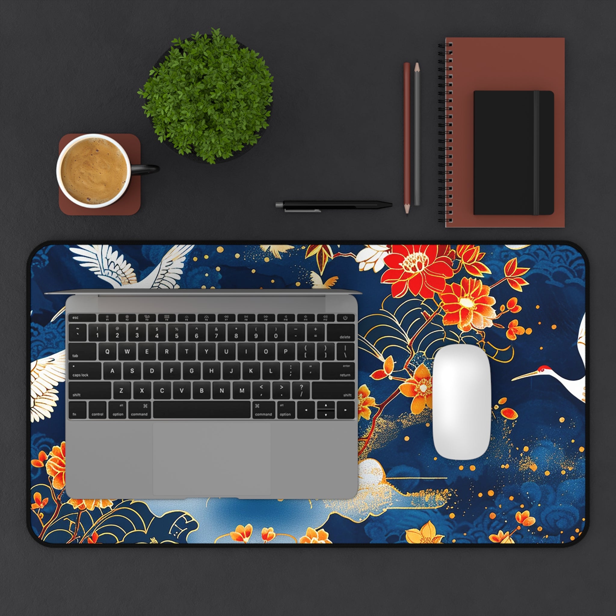 japanese-cranes-art-desk-mat-mousepad-floral-desk-pad-for-home-office-asian-crane-design-gift-for-bird-lovers-office-decor-wo