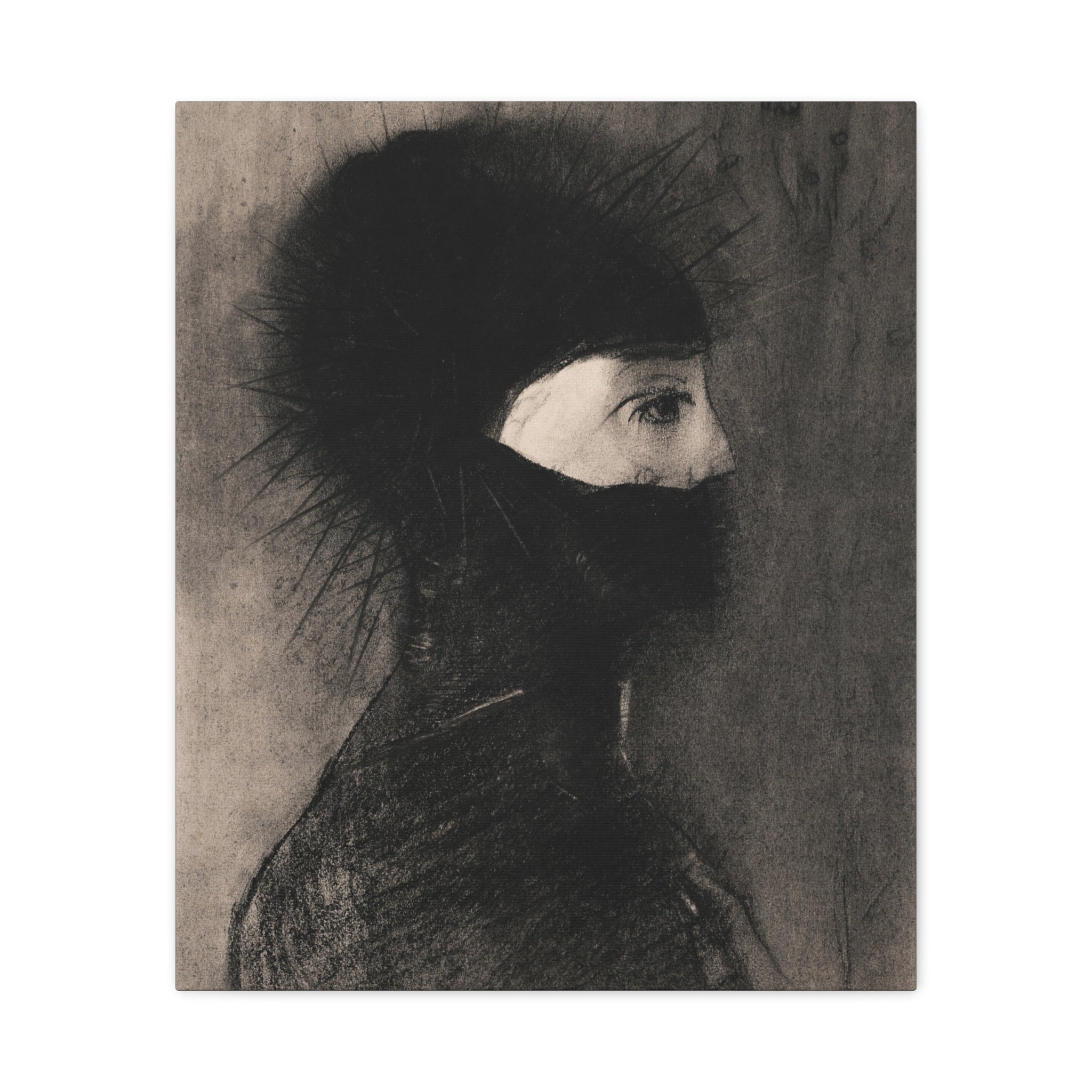 canvas-wall-art-armor-by-odilon-redon-vintage-woman-illustration-post-impressionism-art-wall-decor-matte-canvas-stretched