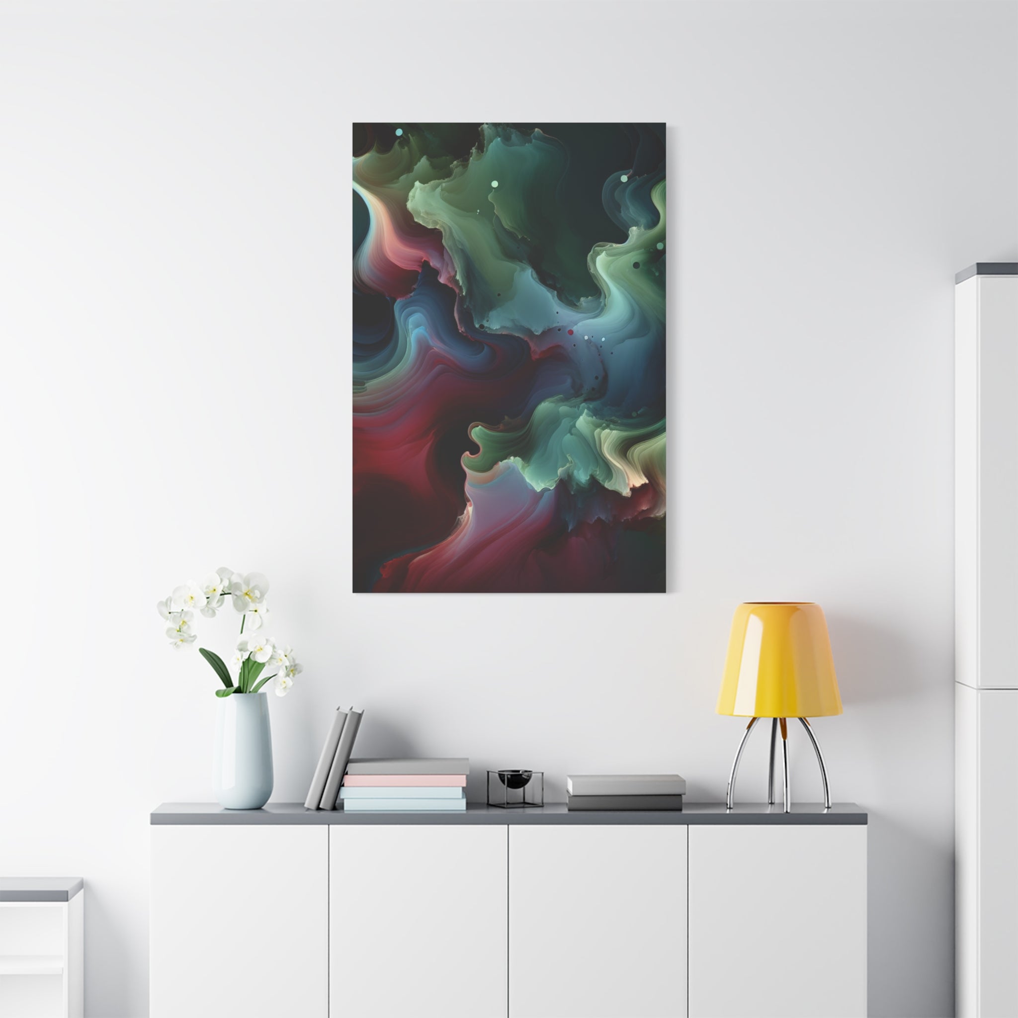 canvas-print-abstract-green-and-burgundy-wall-art-living-room-decor-gallery-wrap-canvas-abstract-wall-decor-colorful-art-home