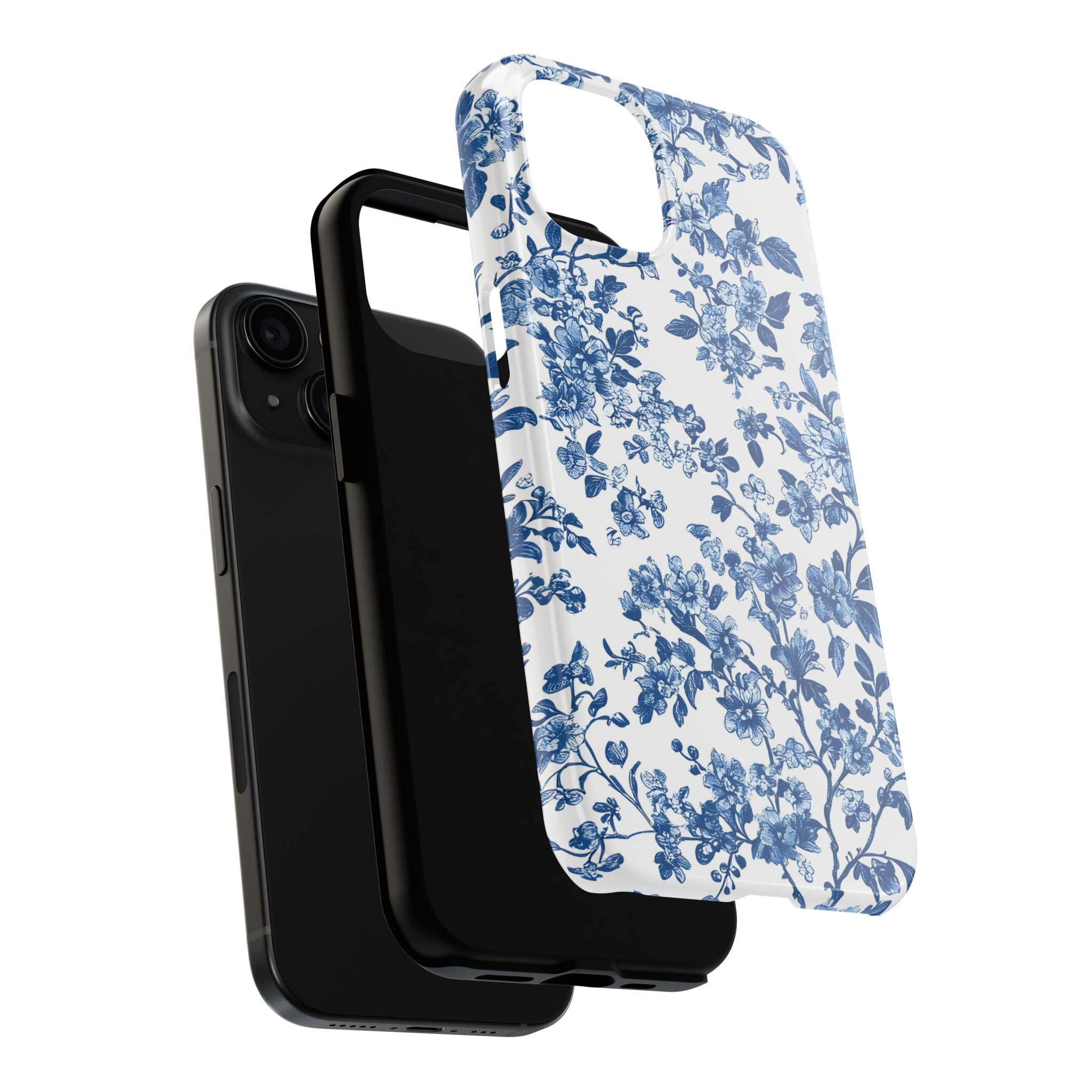 french-toile-floral-tough-iphone-case-blue-iphone-cover-protective-iphone-case-hard-shell-iphone-case-vintage-design-phone-ca