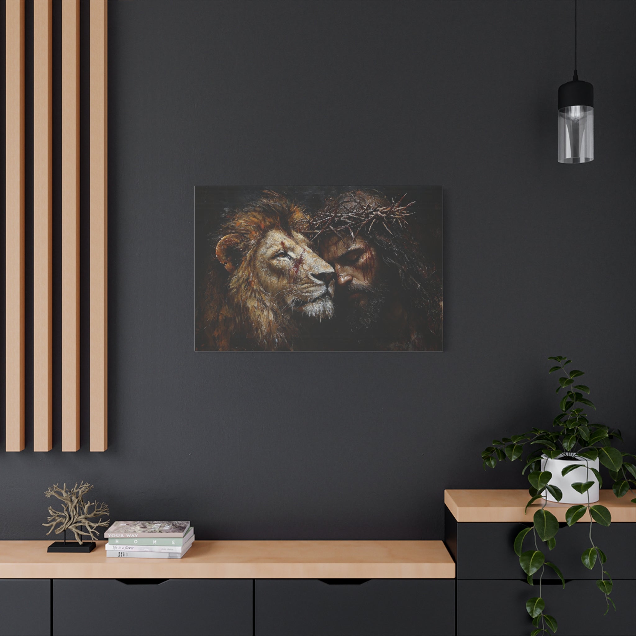 canvas-print-jesus-and-lion-wall-art-christian-home-decor-religious-wall-hanging-inspirational-artwork-gift-for-him-biblical-