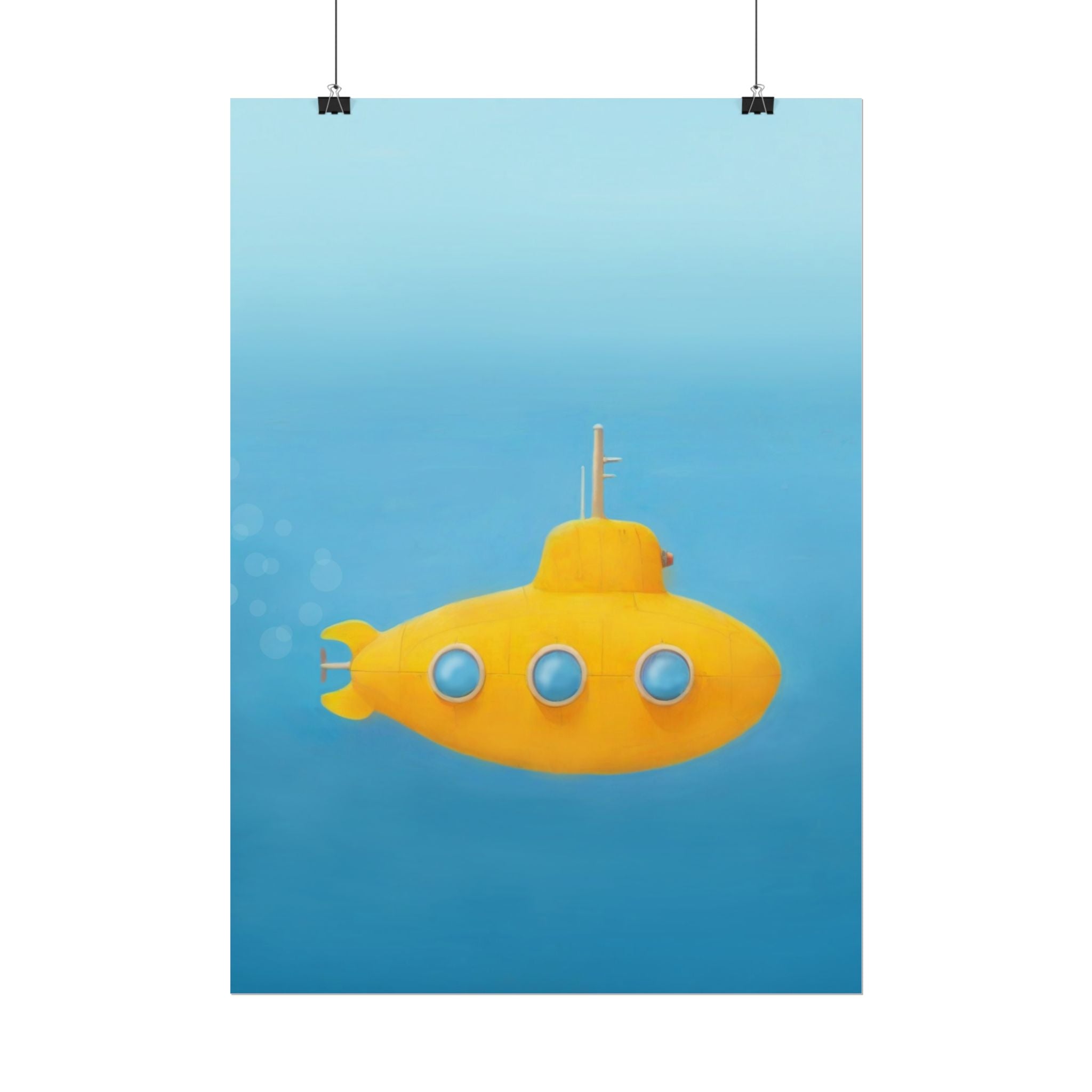 yellow-submarine-nursery-poster-art-fine-art-poster-wall-art-submarine-print-yellow-nursery-decor-gender-neutral-nursery