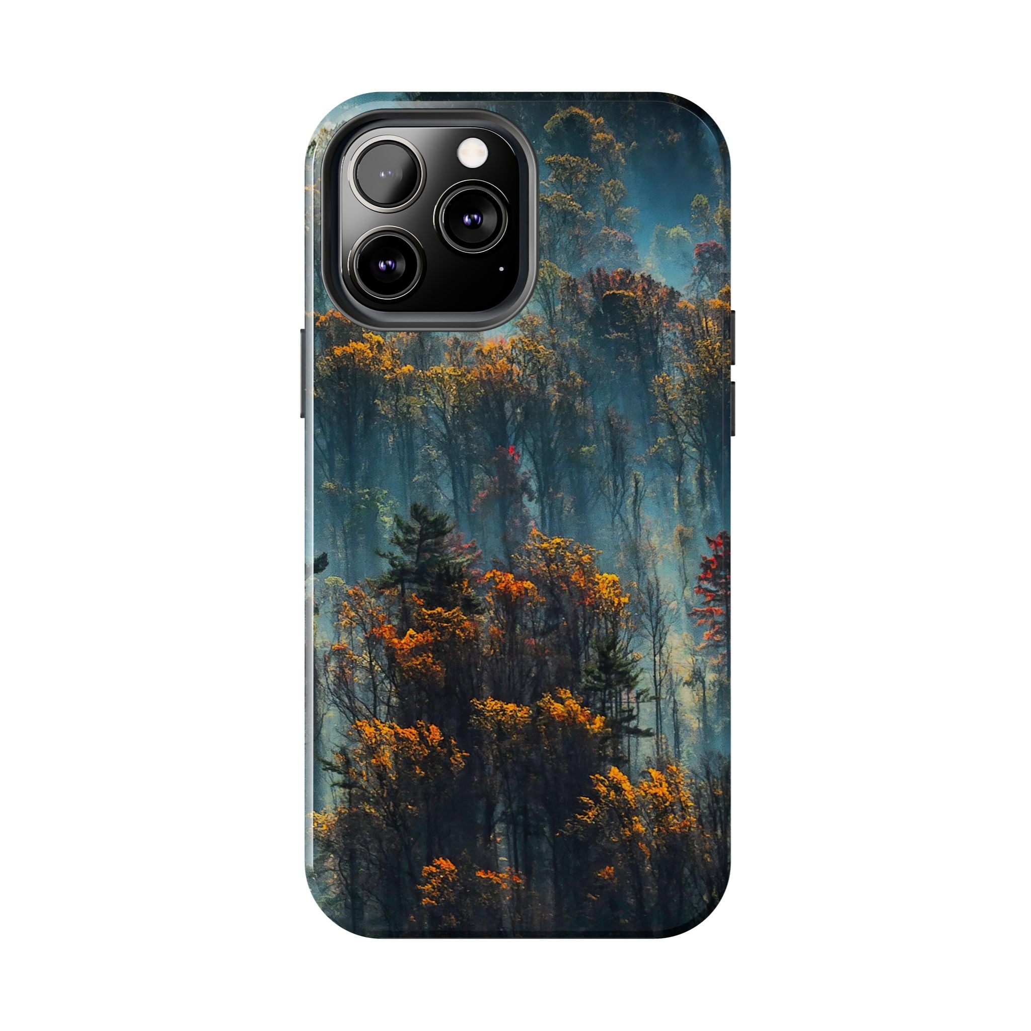 iphone-tough-case-misty-forrest-foggy-fall-iphone-covers-protective-smartphone-cover-nature-lover-gift-adventure-accessory