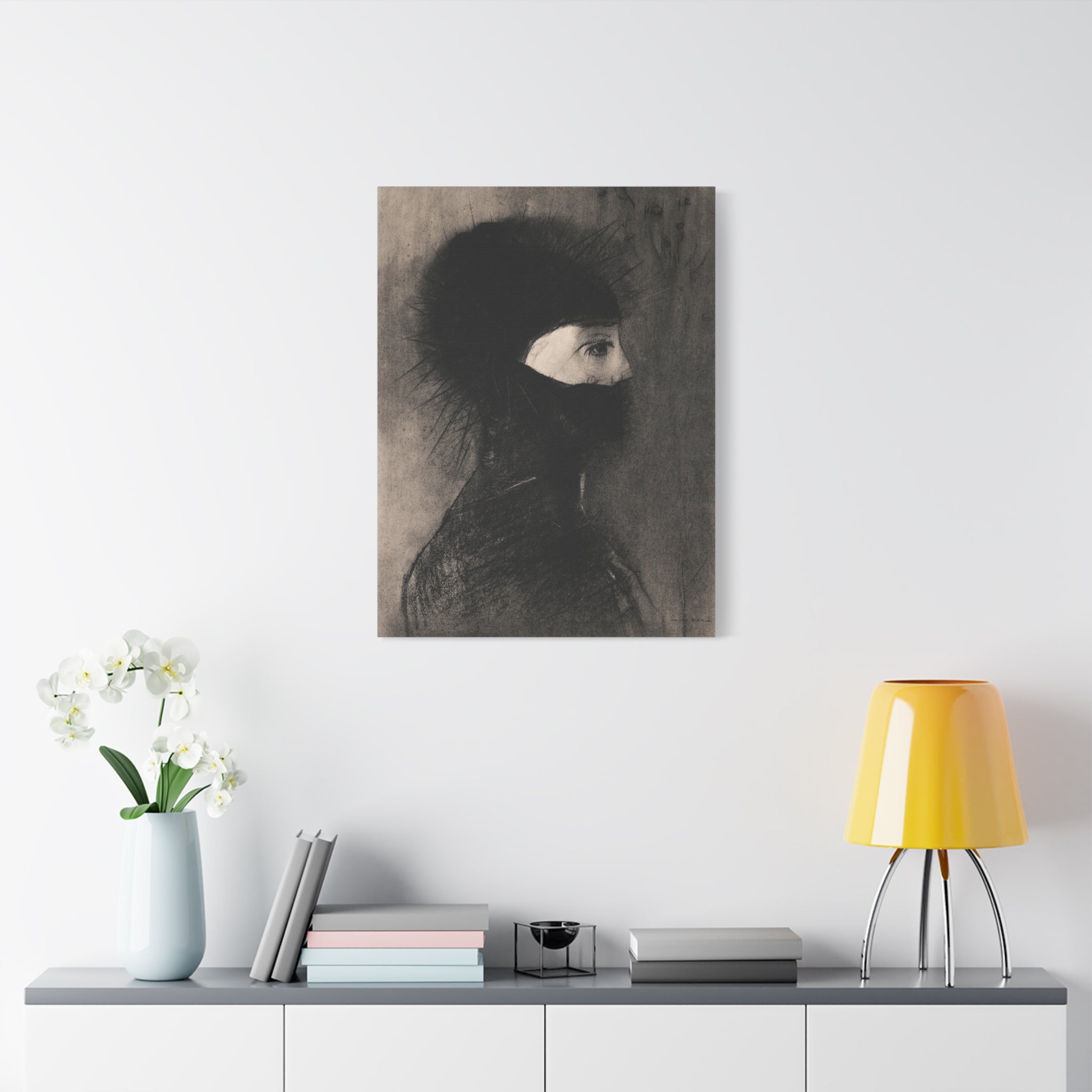 canvas-wall-art-armor-by-odilon-redon-vintage-woman-illustration-post-impressionism-art-wall-decor-matte-canvas-stretched