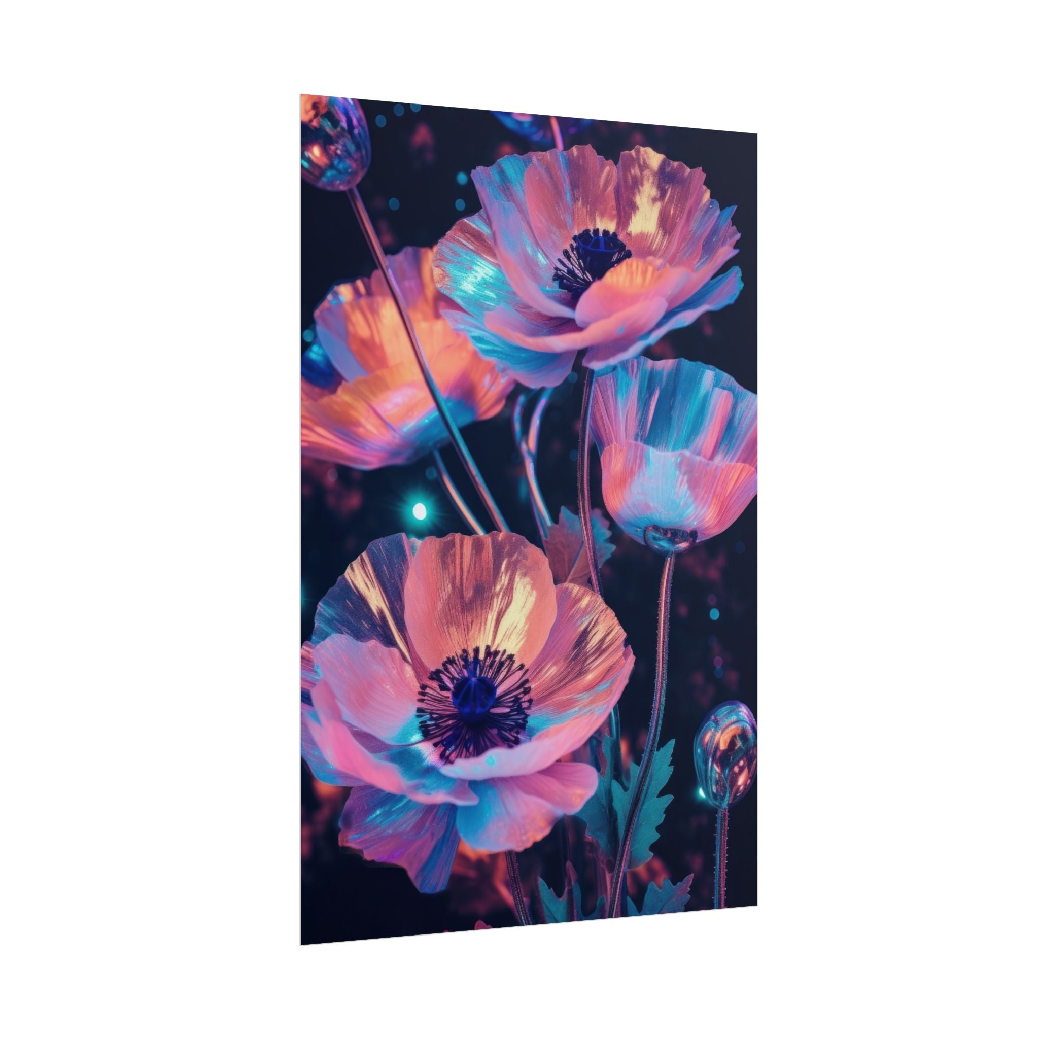 poppy-flower-poster-art-pearl-floral-wall-art-floral-print-flower-print-nature-wall-decor-flower-wall-decor-housewarming-gift