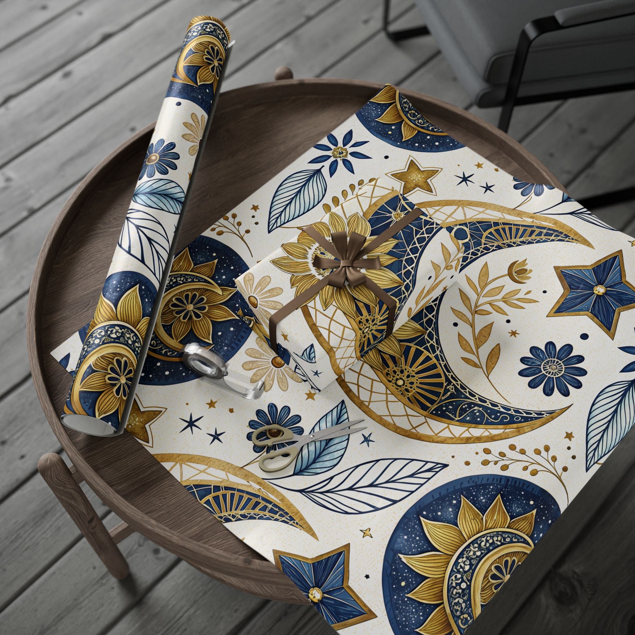 ramadan-night-wrapping-papers-islamic-celestial-gift-wrap-mosque-silhouette-eid-holiday-supplies-festive-present-packaging-re