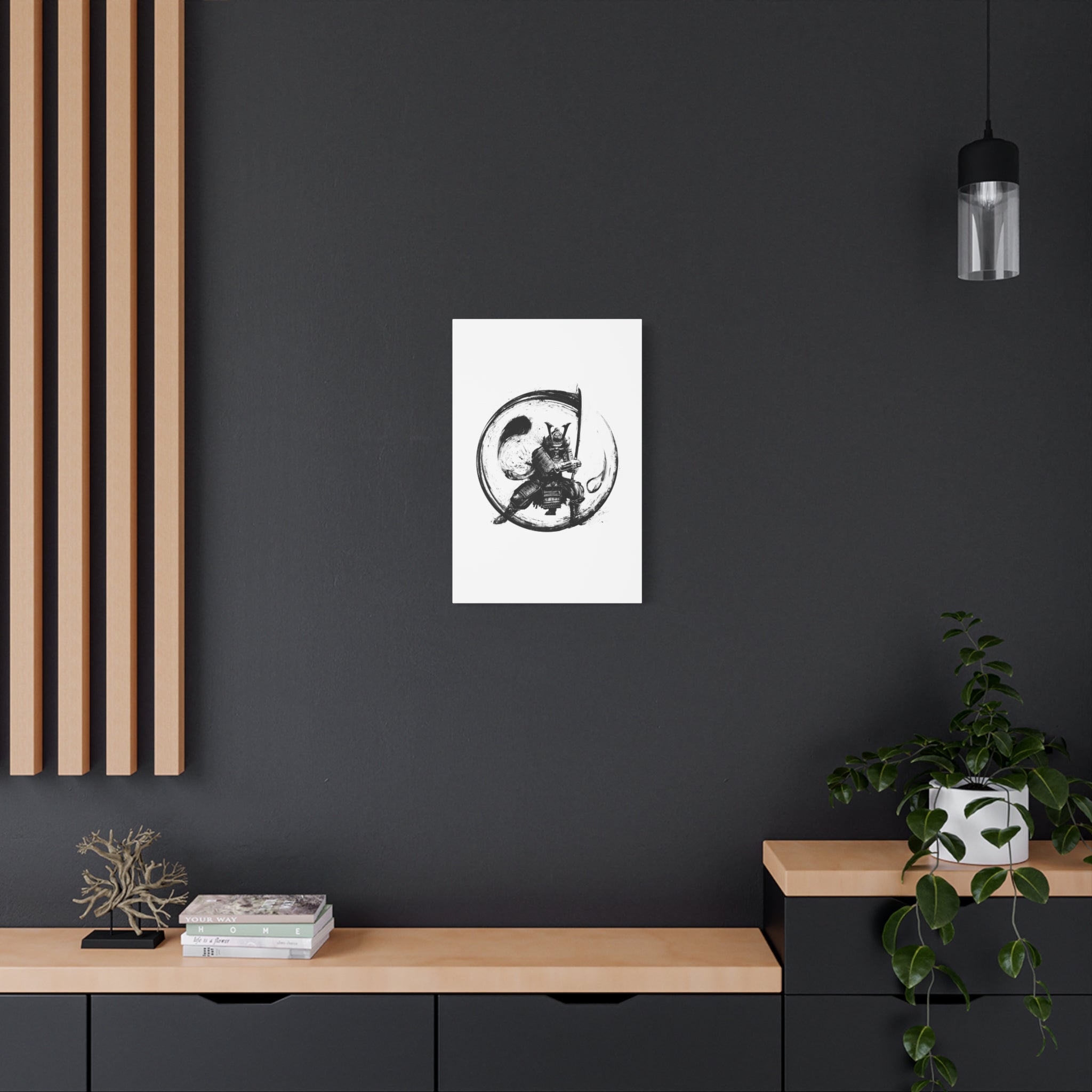 canvas-wall-art-japanese-samurai-ying-yang-katana-oni-mask-black-and-white-home-decor-zen-wall-hanging-asian-art-samurai-swor