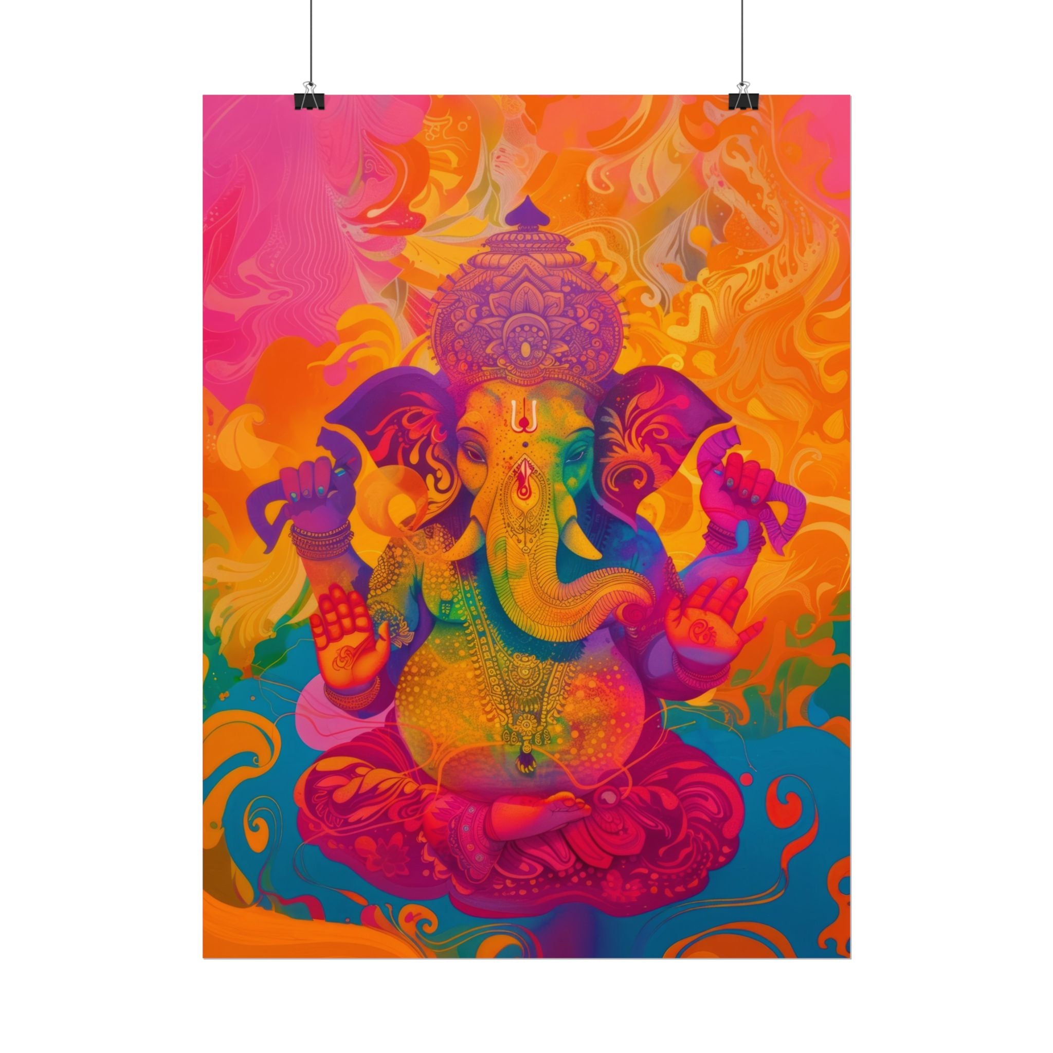 colorful-ganesha-poster-print-wall-art-decor-spiritual-home-decor-lord-ganesha-art-hindu-god-wall-decor-ethnic-wall-hanging