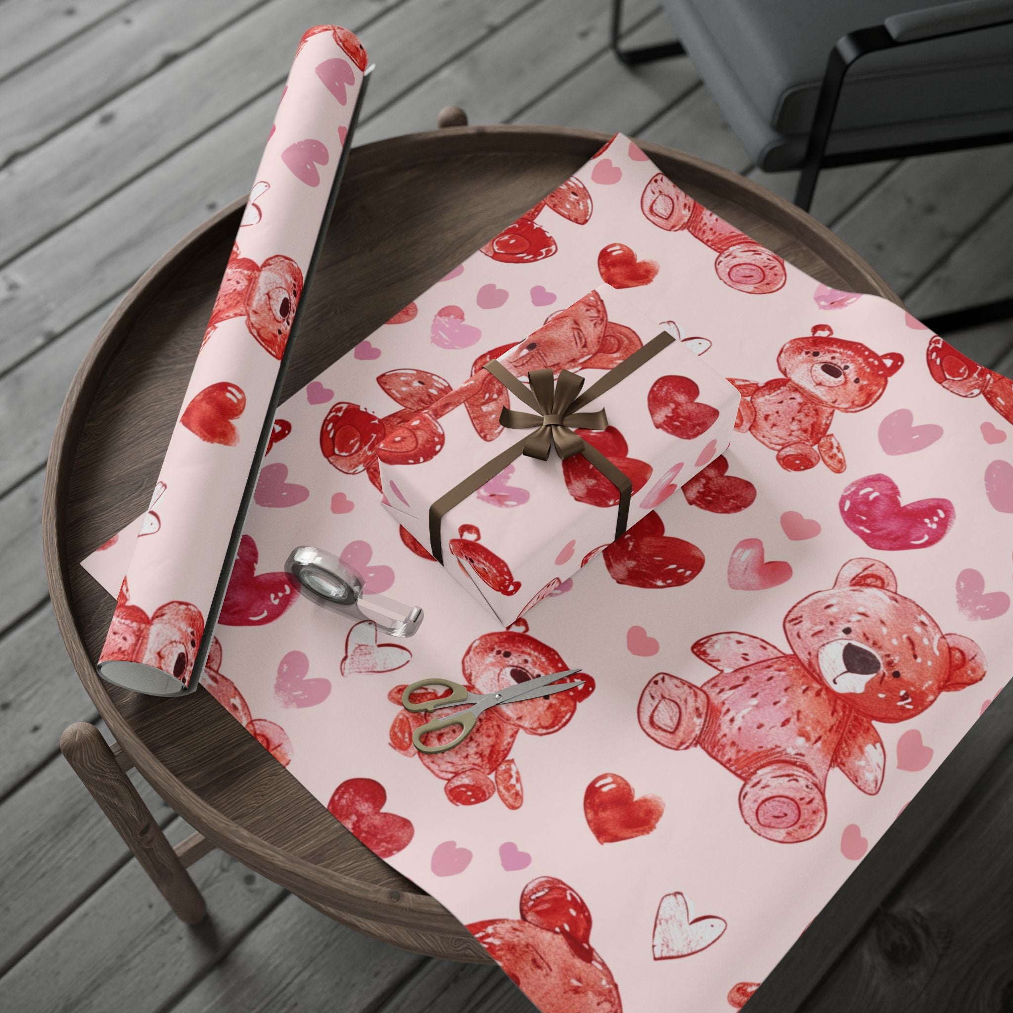 valentine-wrapping-papers-pink-teddy-bear-v-day-gift-wrap-holiday-present-accessories-love-theme-packaging-romantic-giftwrap-