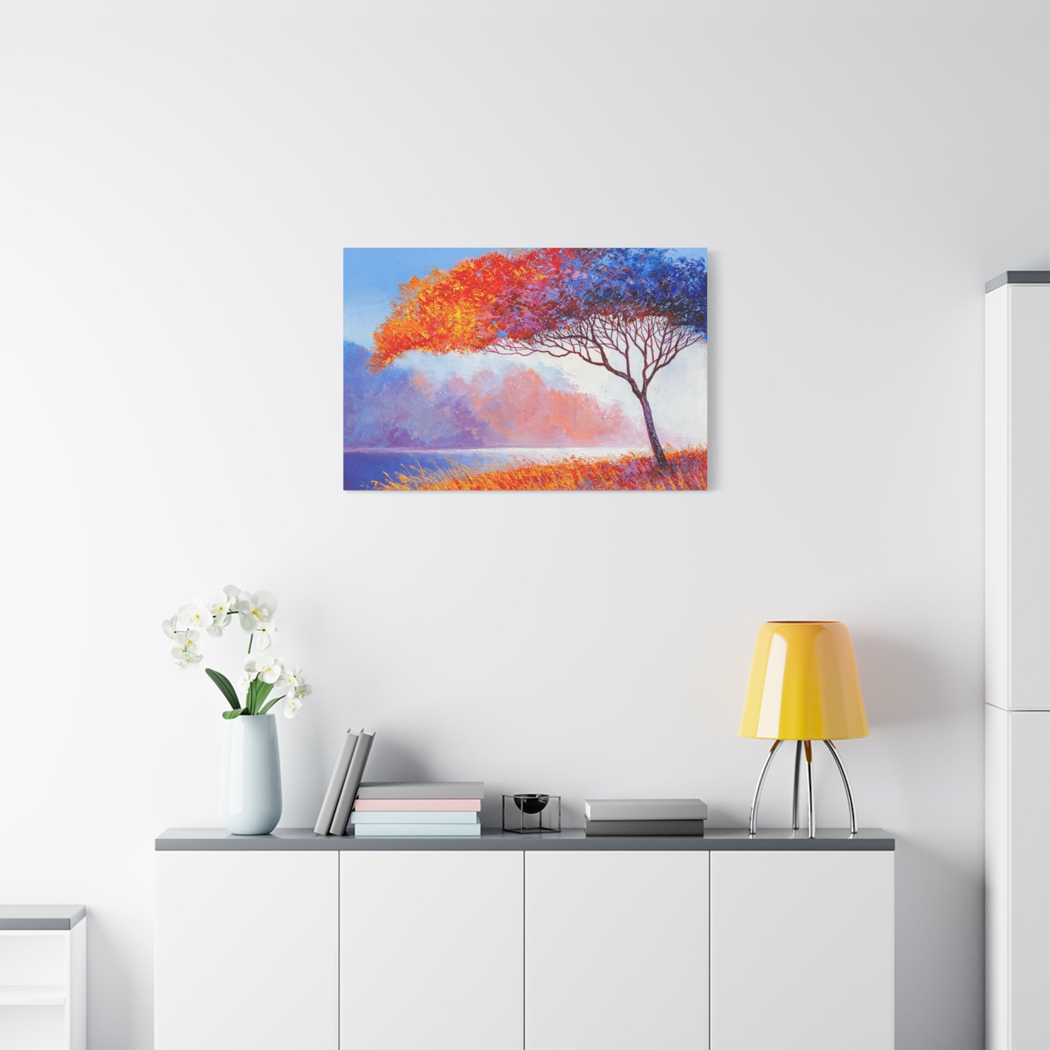 canvas-wall-art-fall-floral-brush-effect-tree-print-stretched-matte-canvas-home-decor-autumn-decor-gift-for-nature-lovers